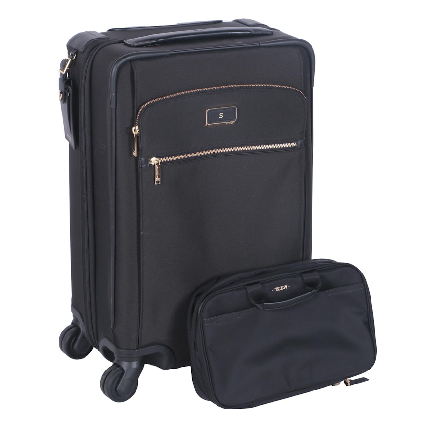 Tumi Rolling Luggage and Cosmetic Case