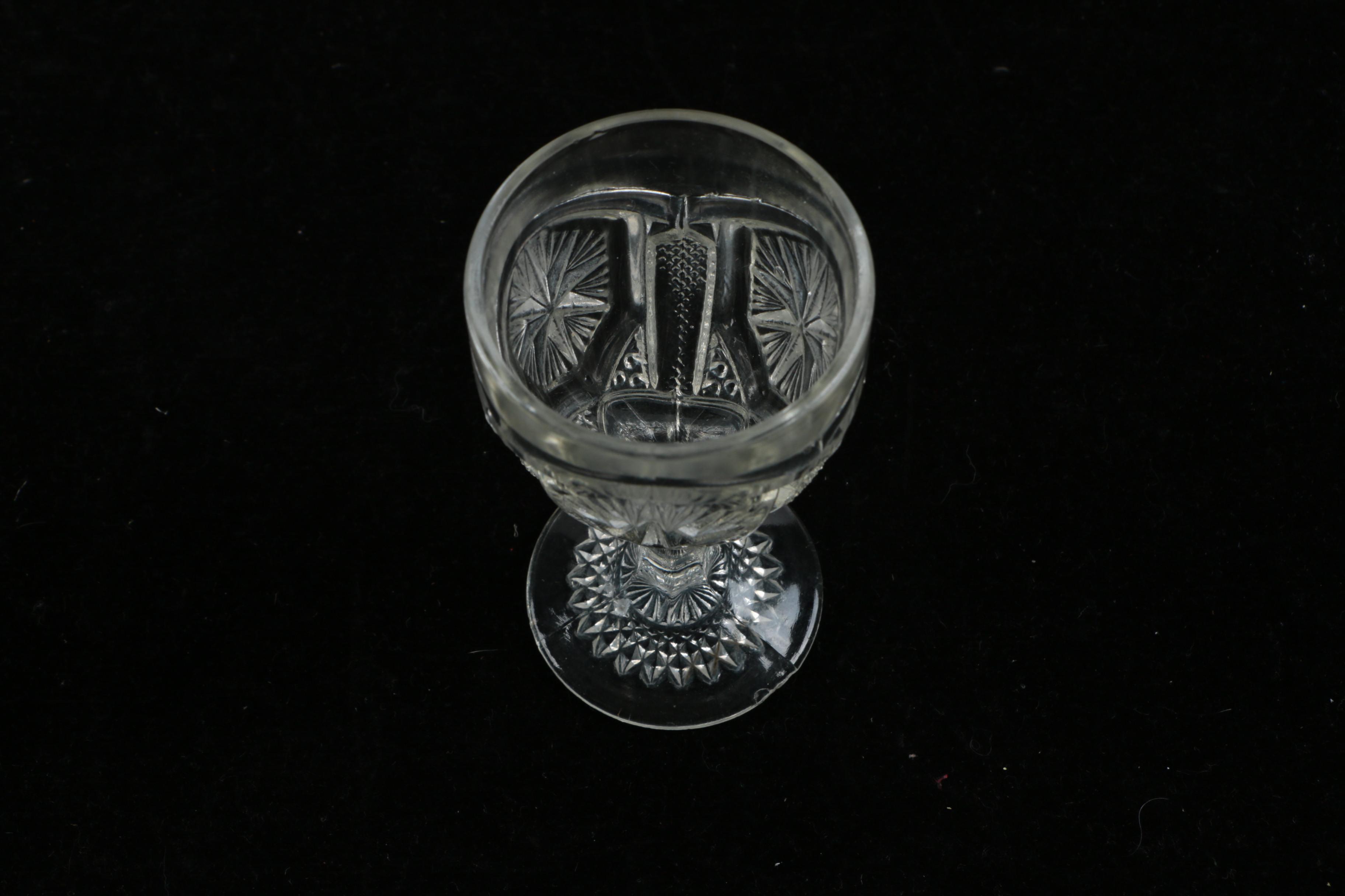 Vintage Pressed Glass Barware