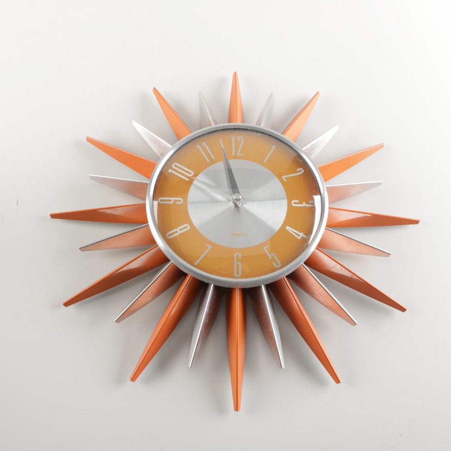 Kirch Reproduction Atomic Sun Ray Wall Clock