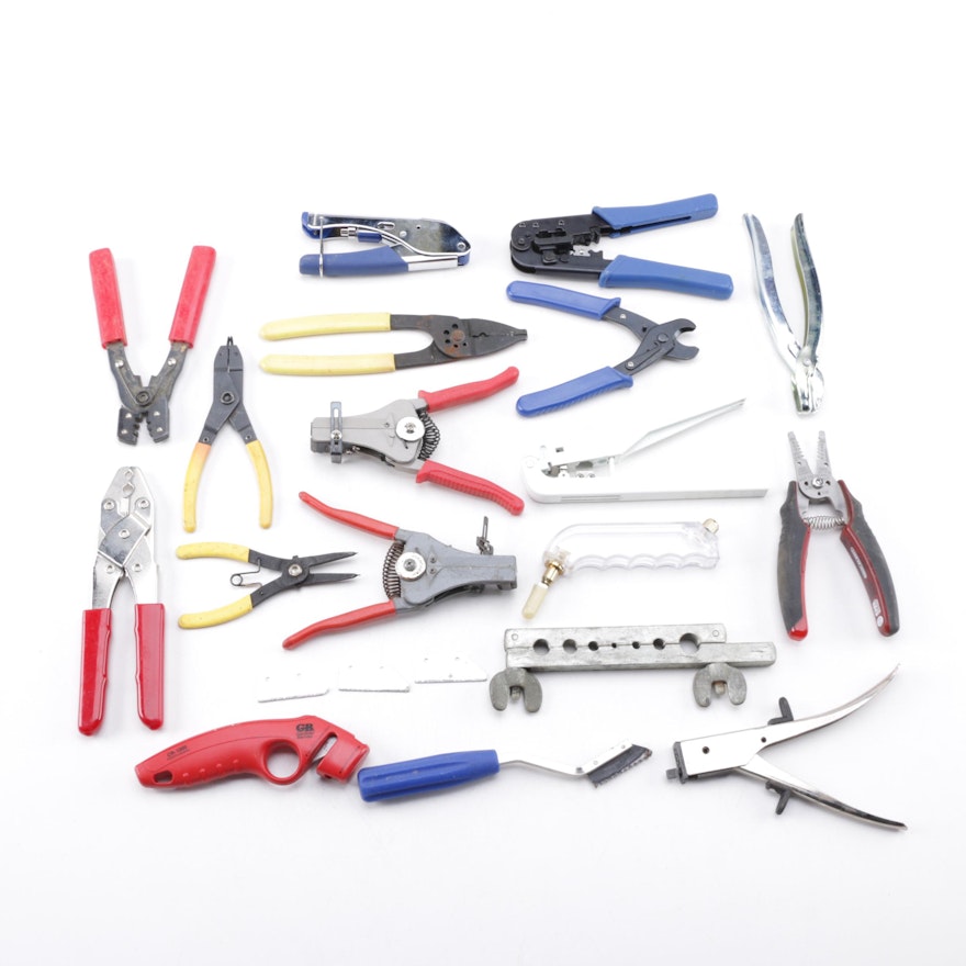 Assortment of Pliers and Wire Cutters