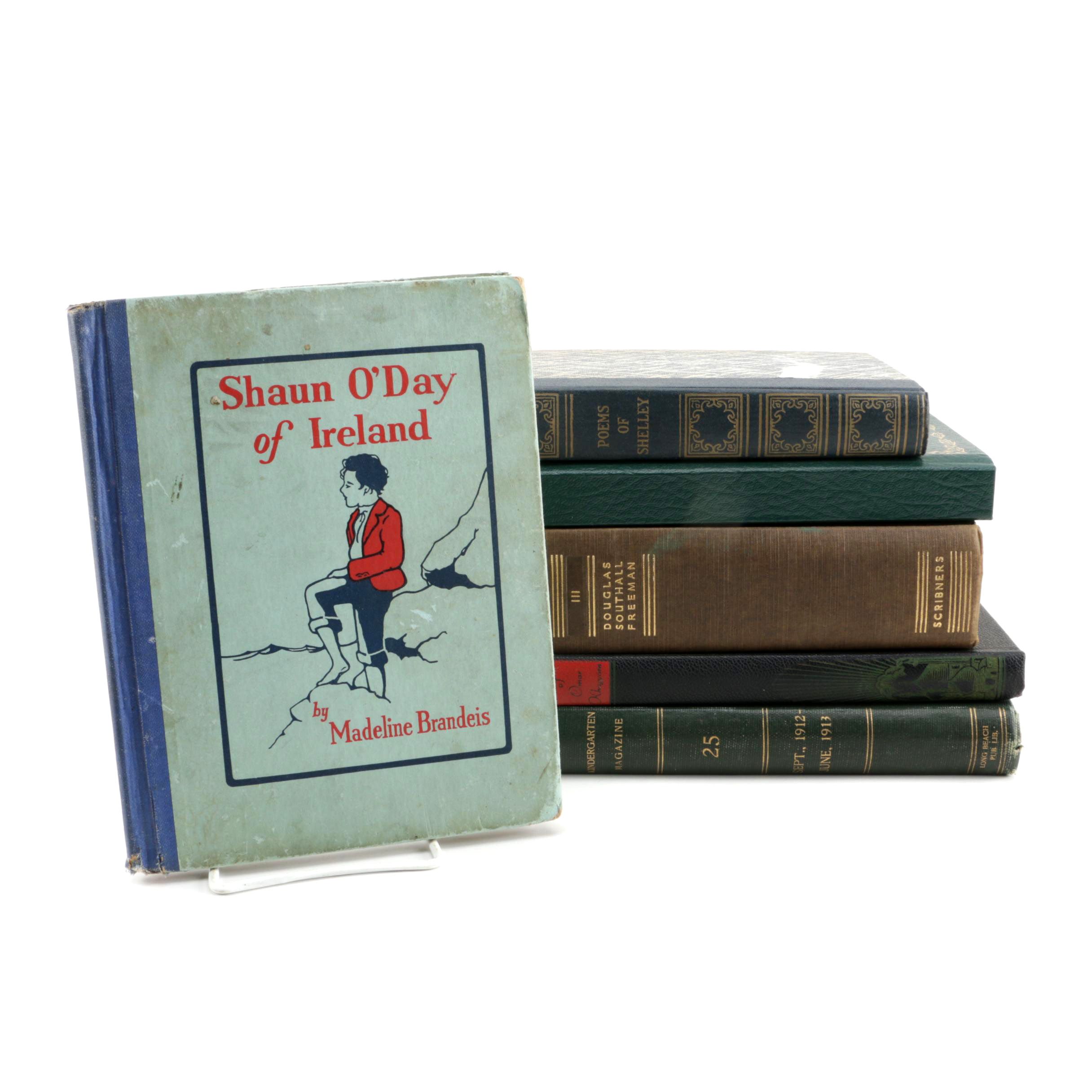 Assorted Vintage Hardcover Books featuring Percy Shelley