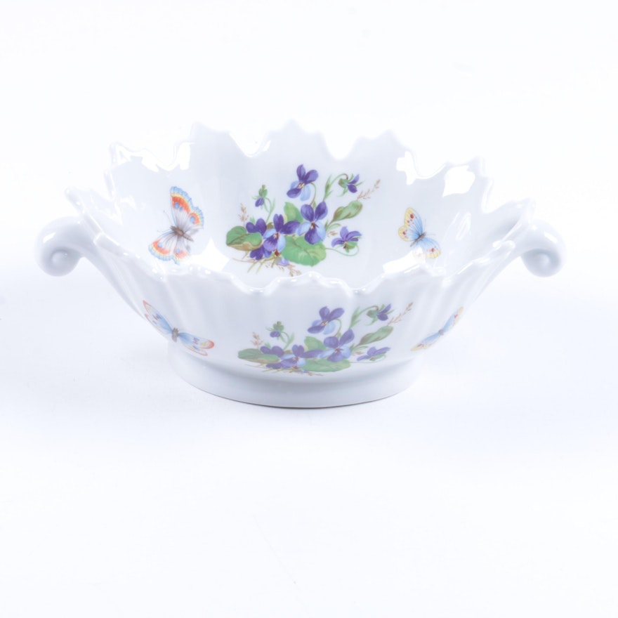 Vintage Limoges Castel Porcelain Candy Dish 1955-79