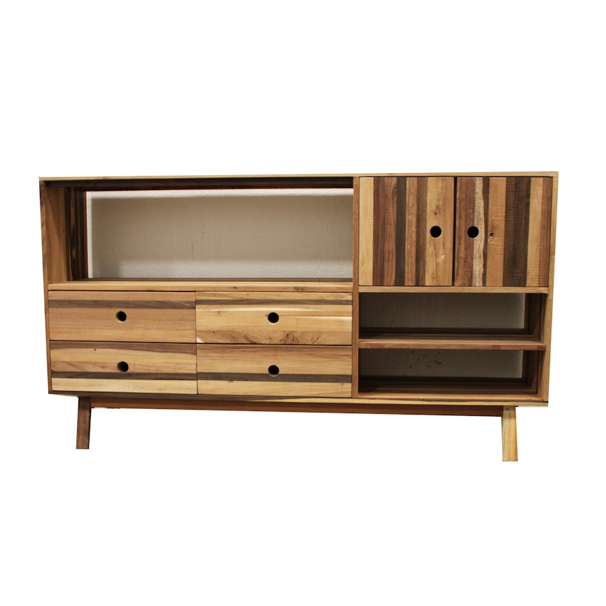 Mid Century Modern Style Laminated Wood Credenza