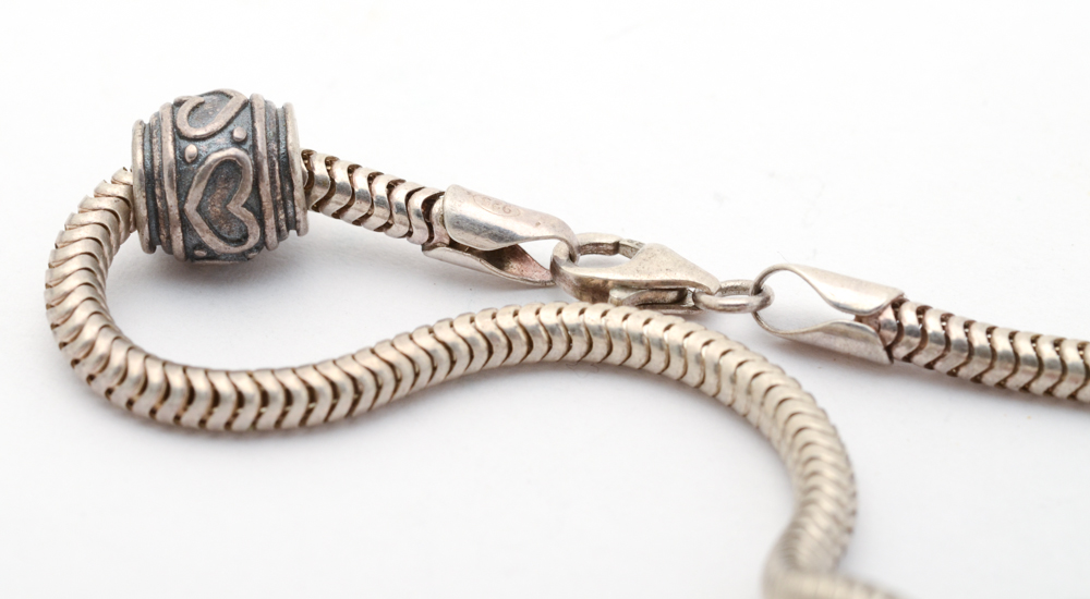 Sterling Silver Pandora Style Charm Bracelets