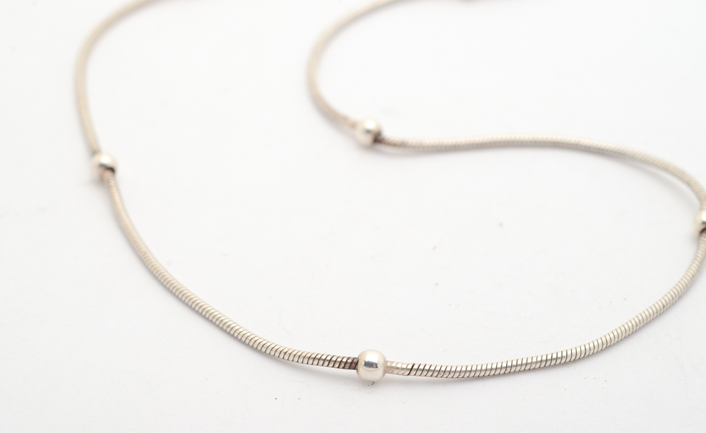 Sterling Silver Jewelry with Ball Bead Motifs