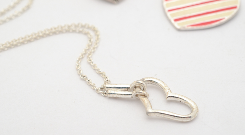 Sterling Silver Jewelry with Heart Motifs