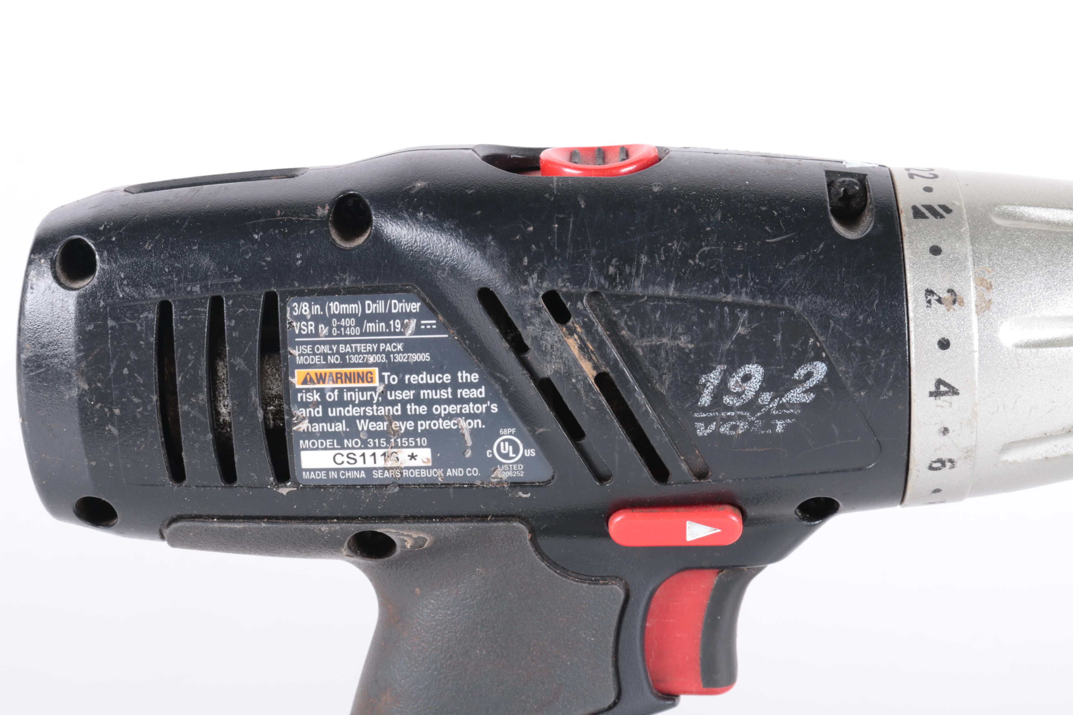 Pair of Craftsman Drills and Drill Chargers