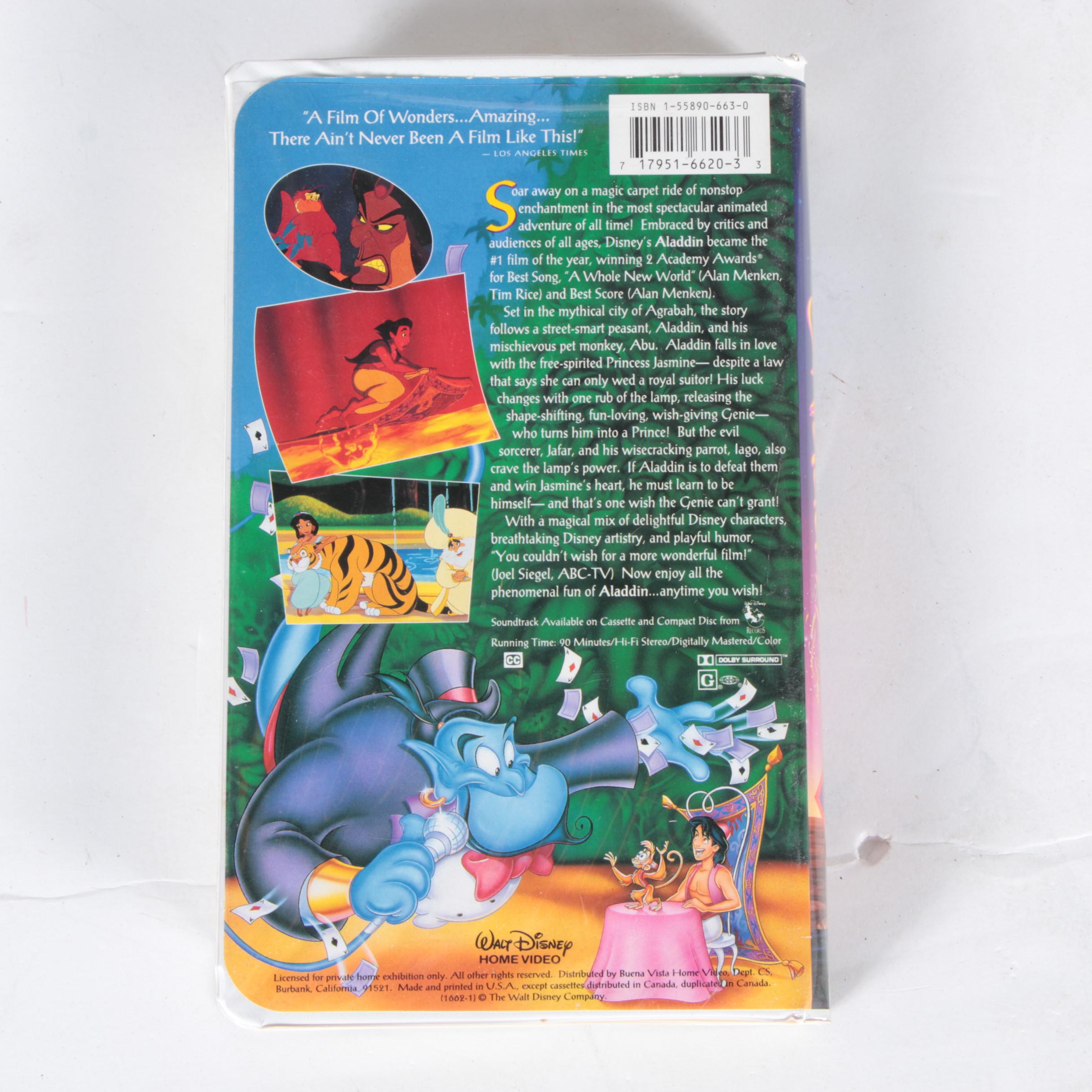 Vintage Disney and Other VHS Tapes