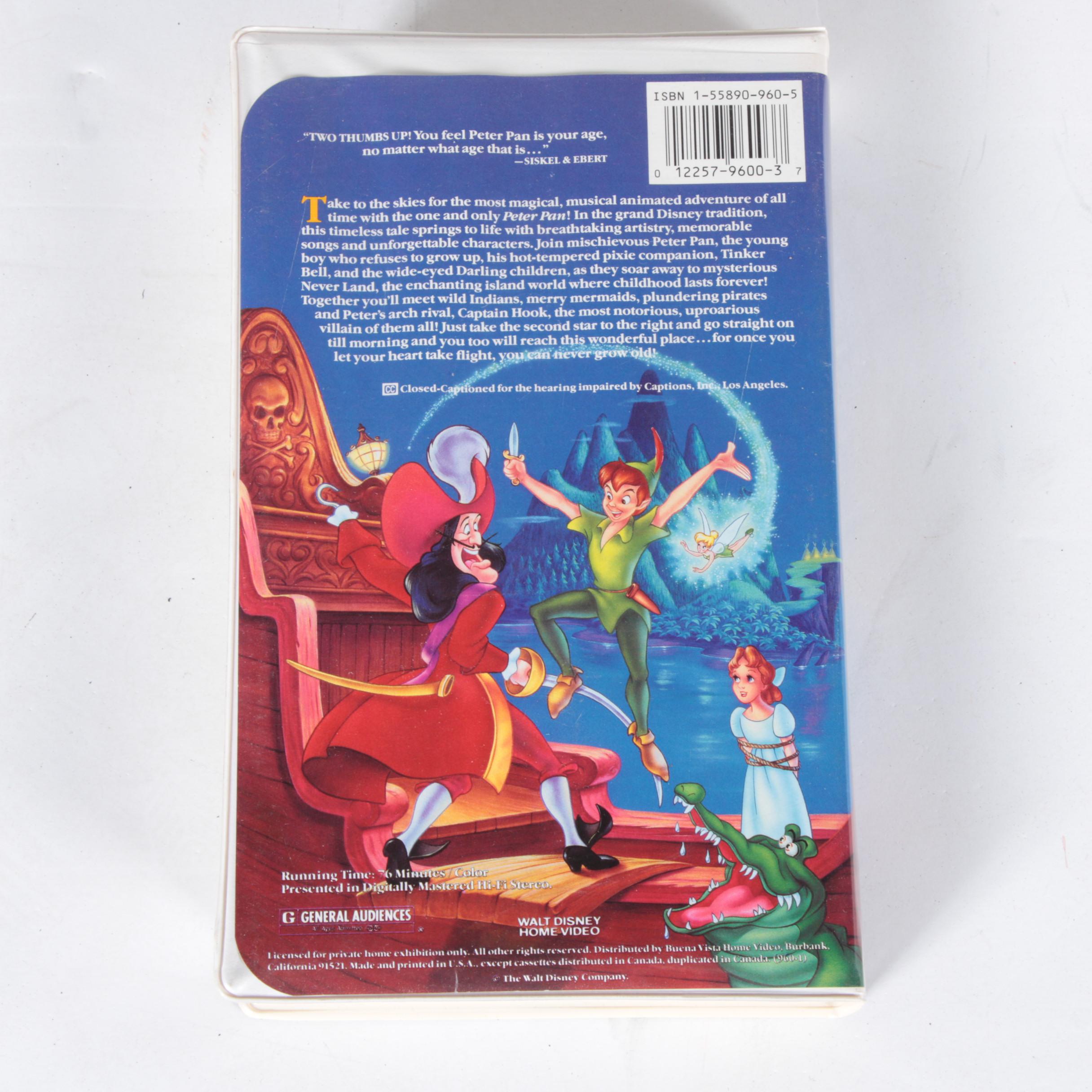 Vintage Disney and Other VHS Tapes