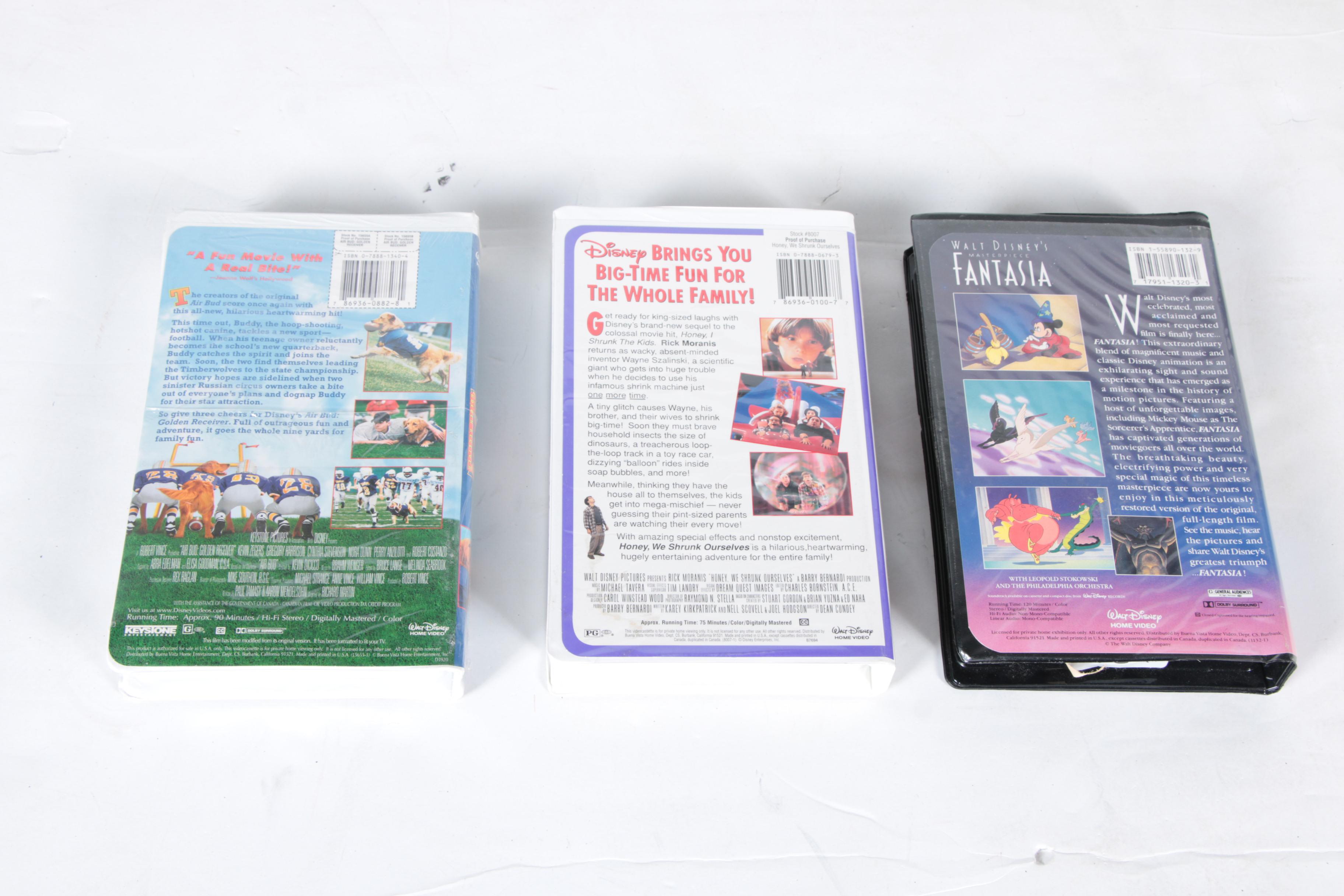 Vintage Disney and Other VHS Tapes