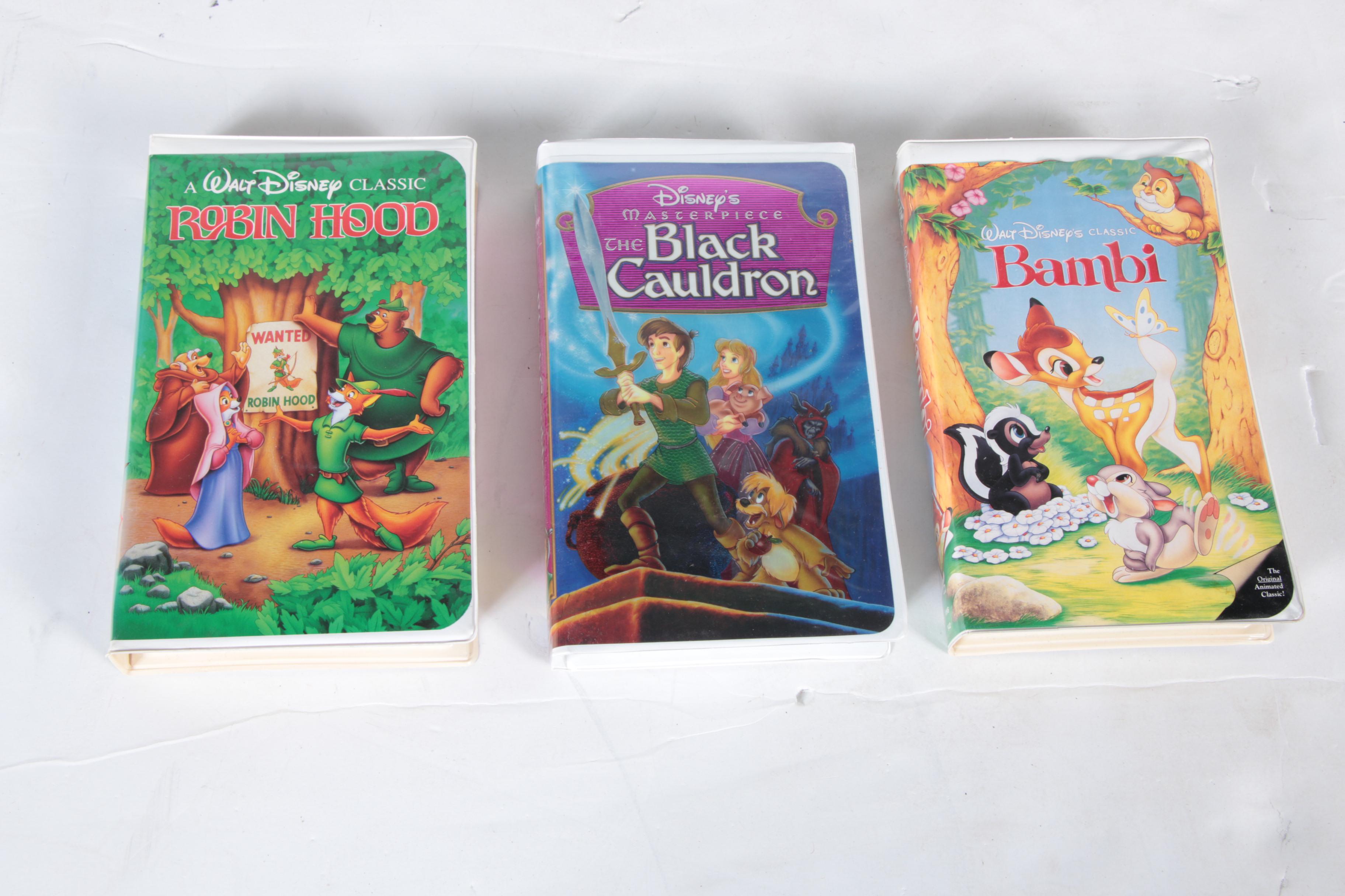 Vintage Disney and Other VHS Tapes