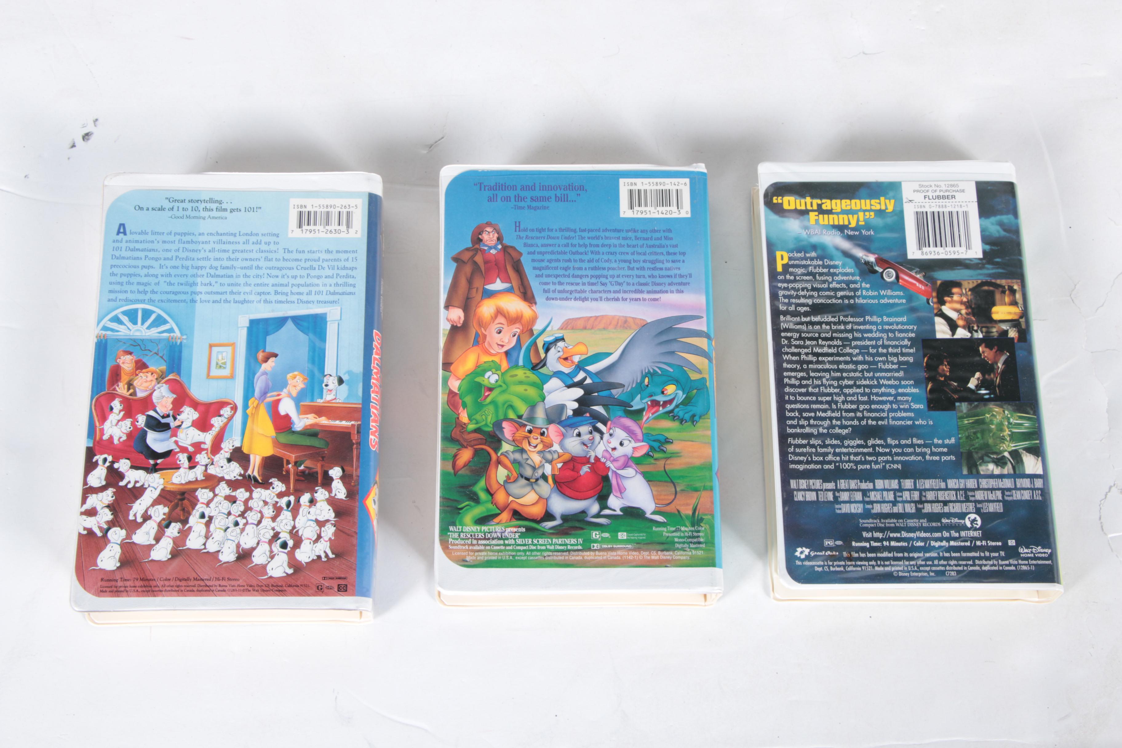 Vintage Disney and Other VHS Tapes