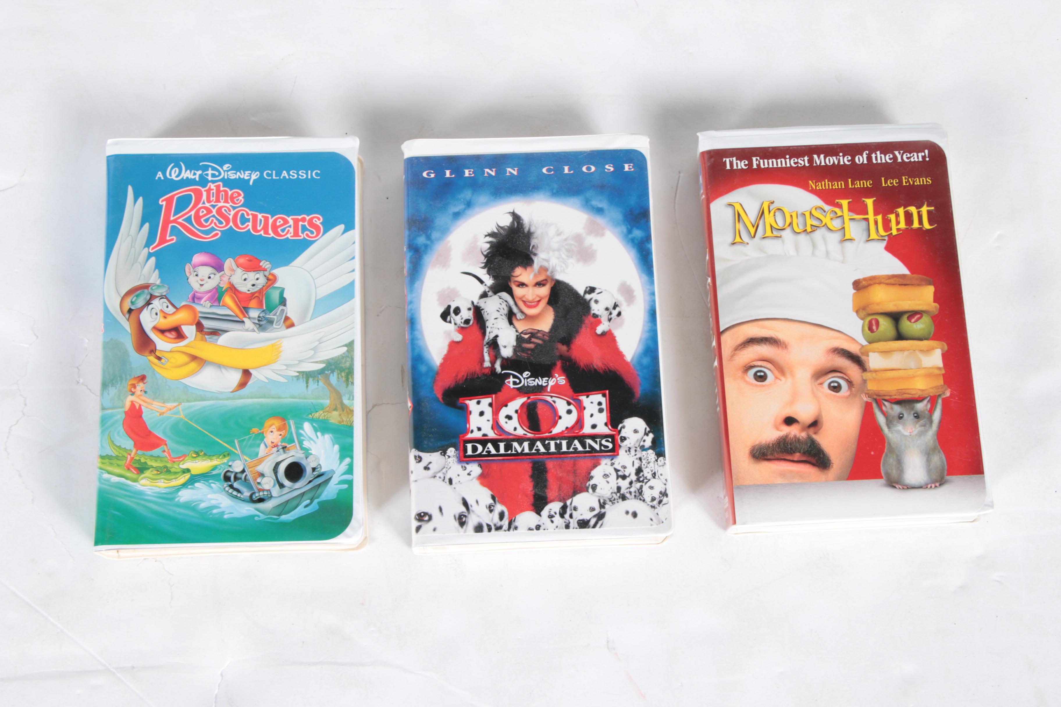 Vintage Disney and Other VHS Tapes