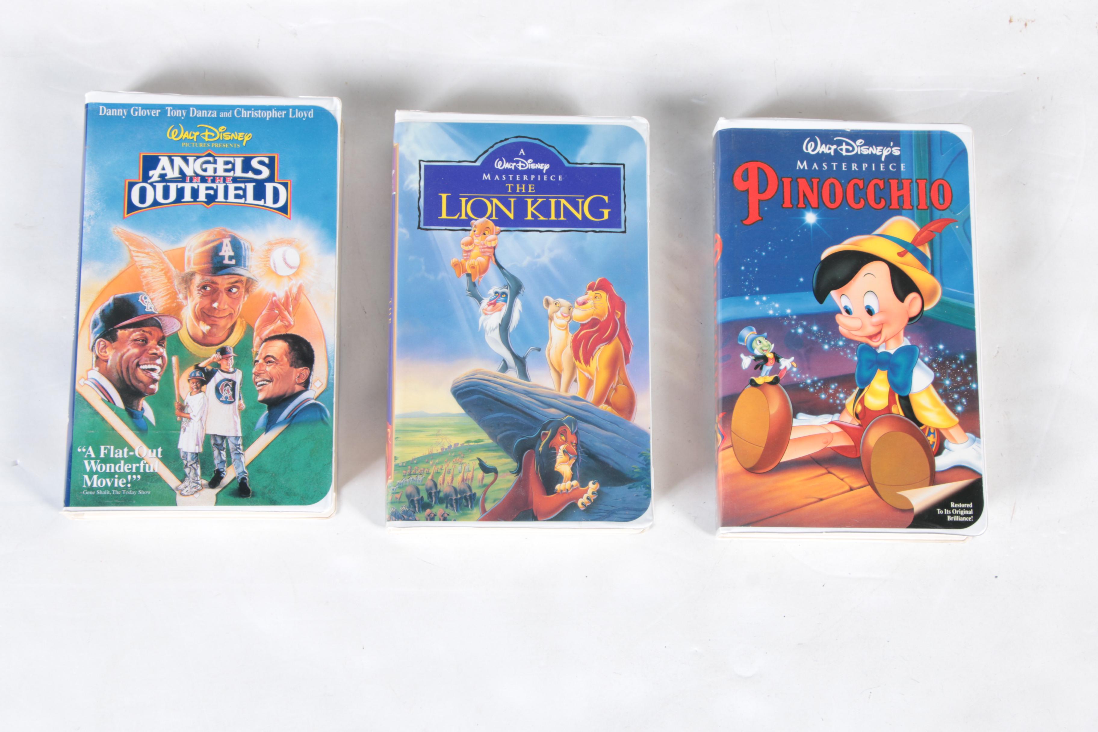 Vintage Disney and Other VHS Tapes