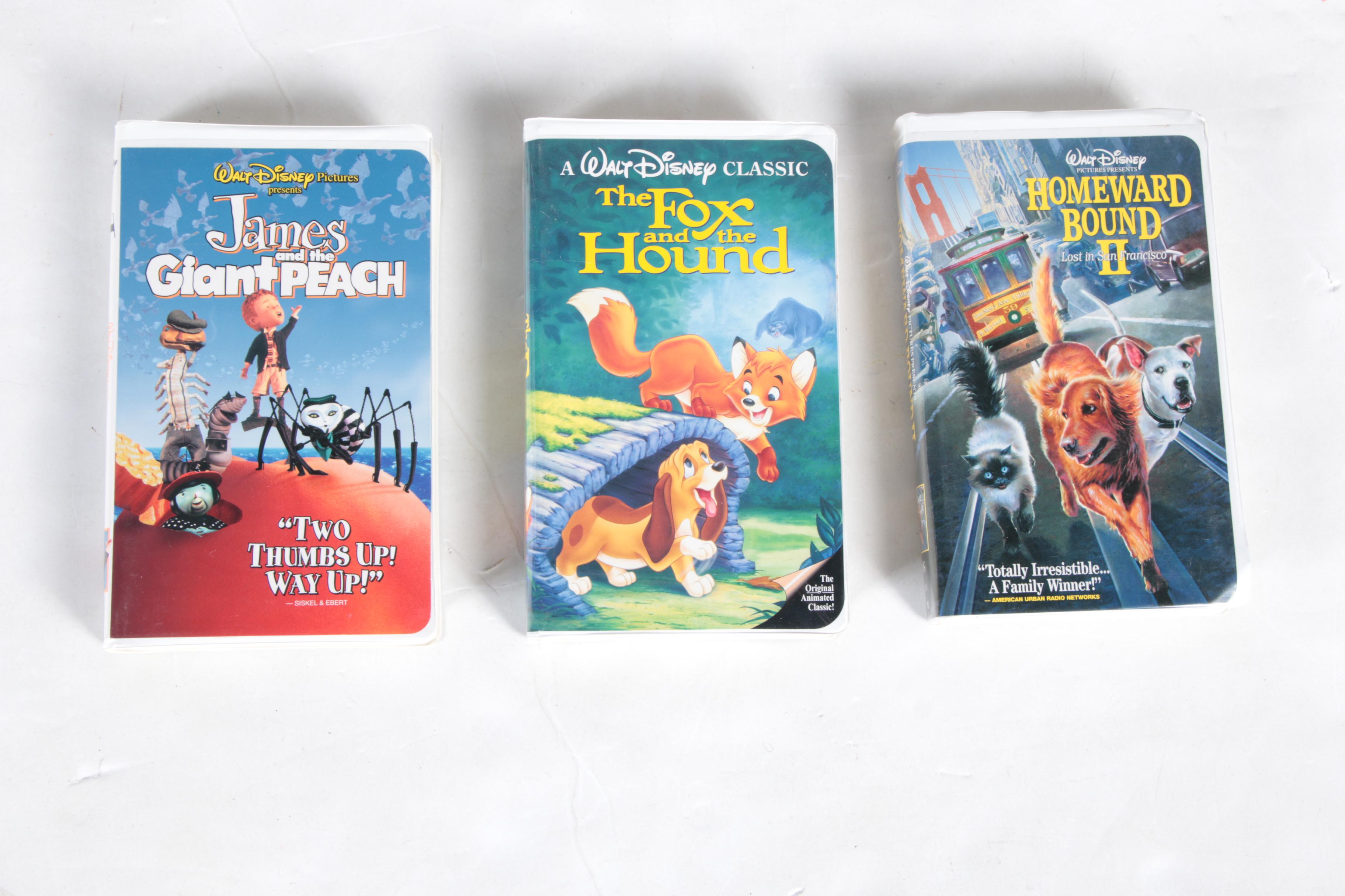 Vintage Disney and Other VHS Tapes