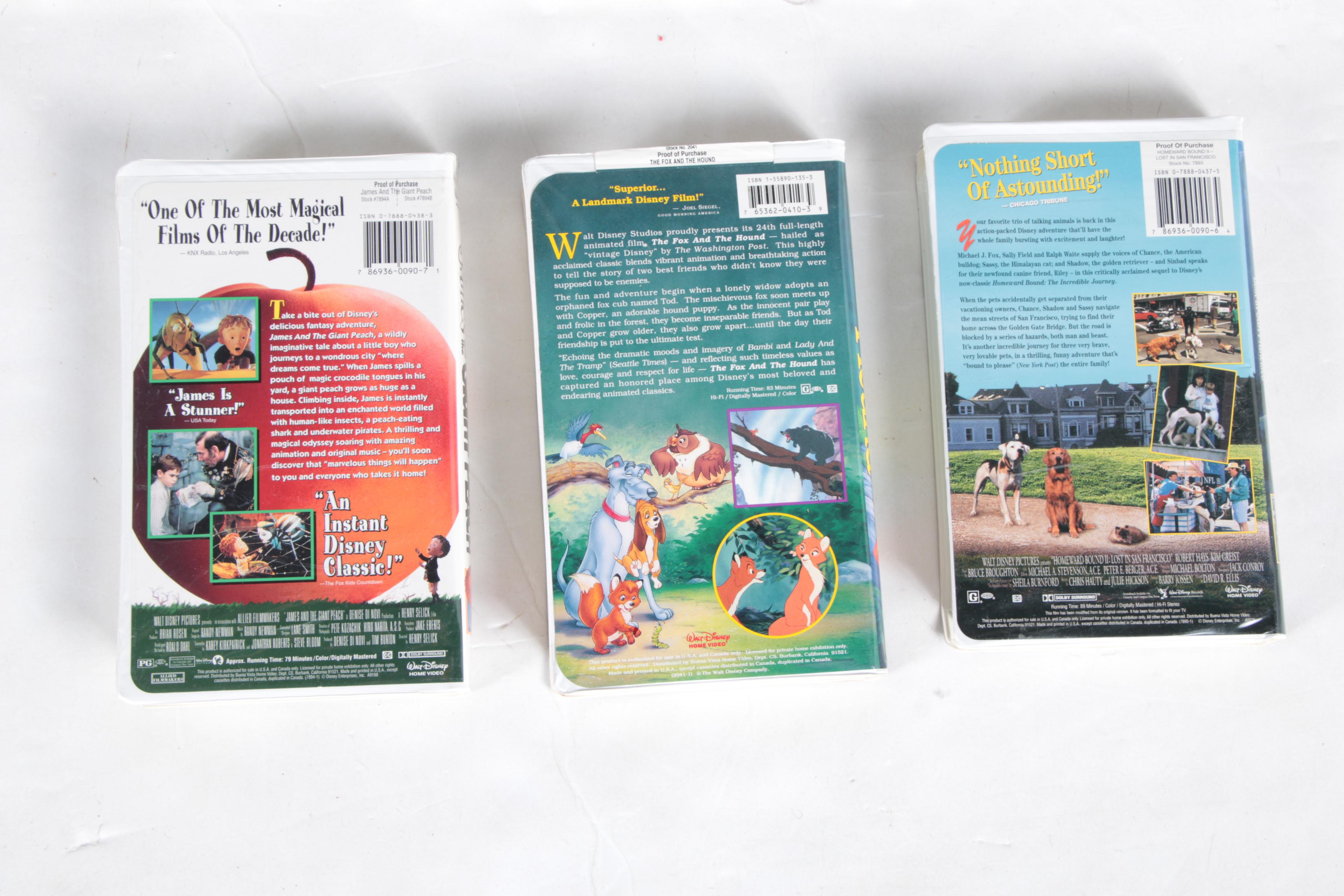 Vintage Disney and Other VHS Tapes