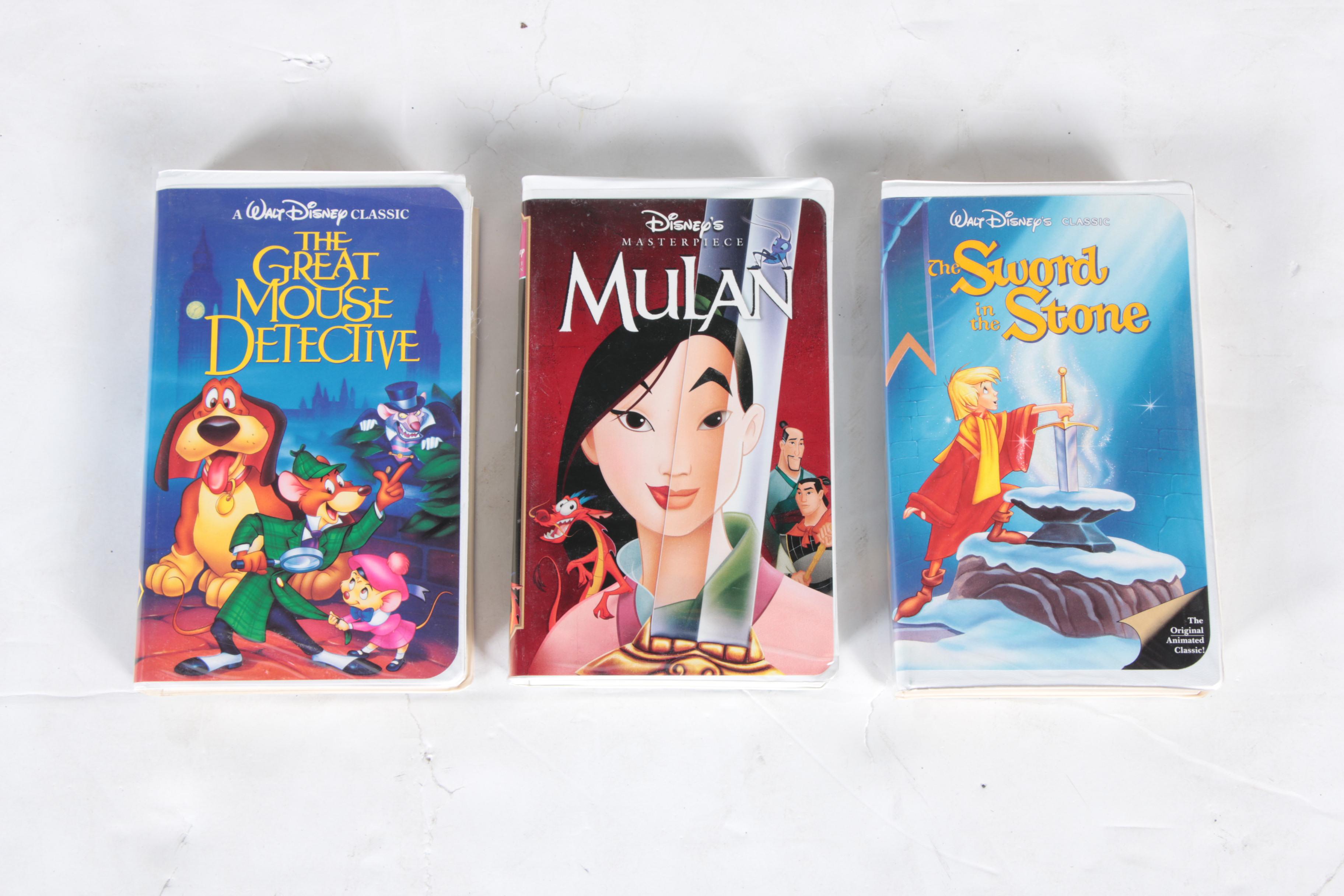 Vintage Disney and Other VHS Tapes