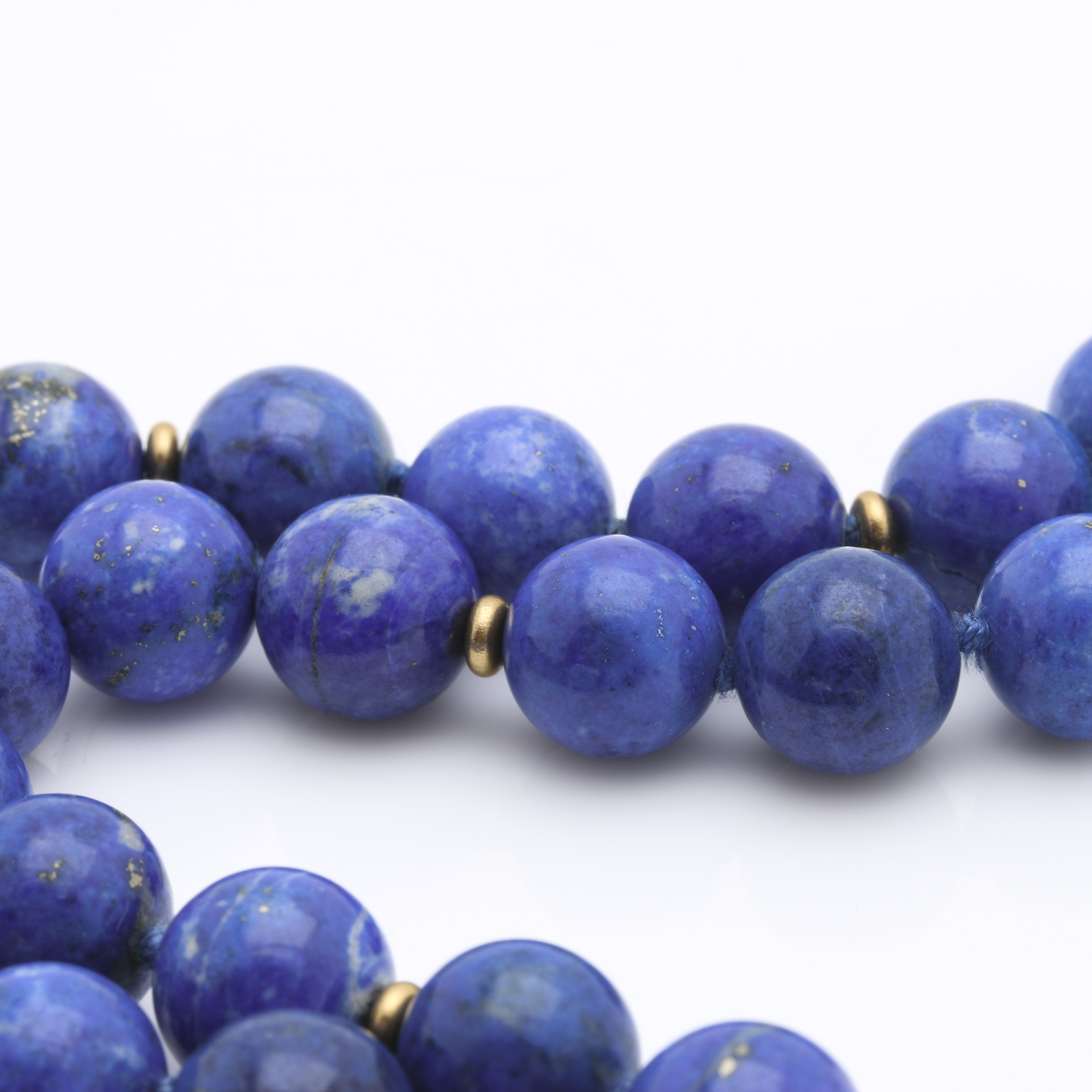 14K Yellow Gold Lapis Lazuli Necklace