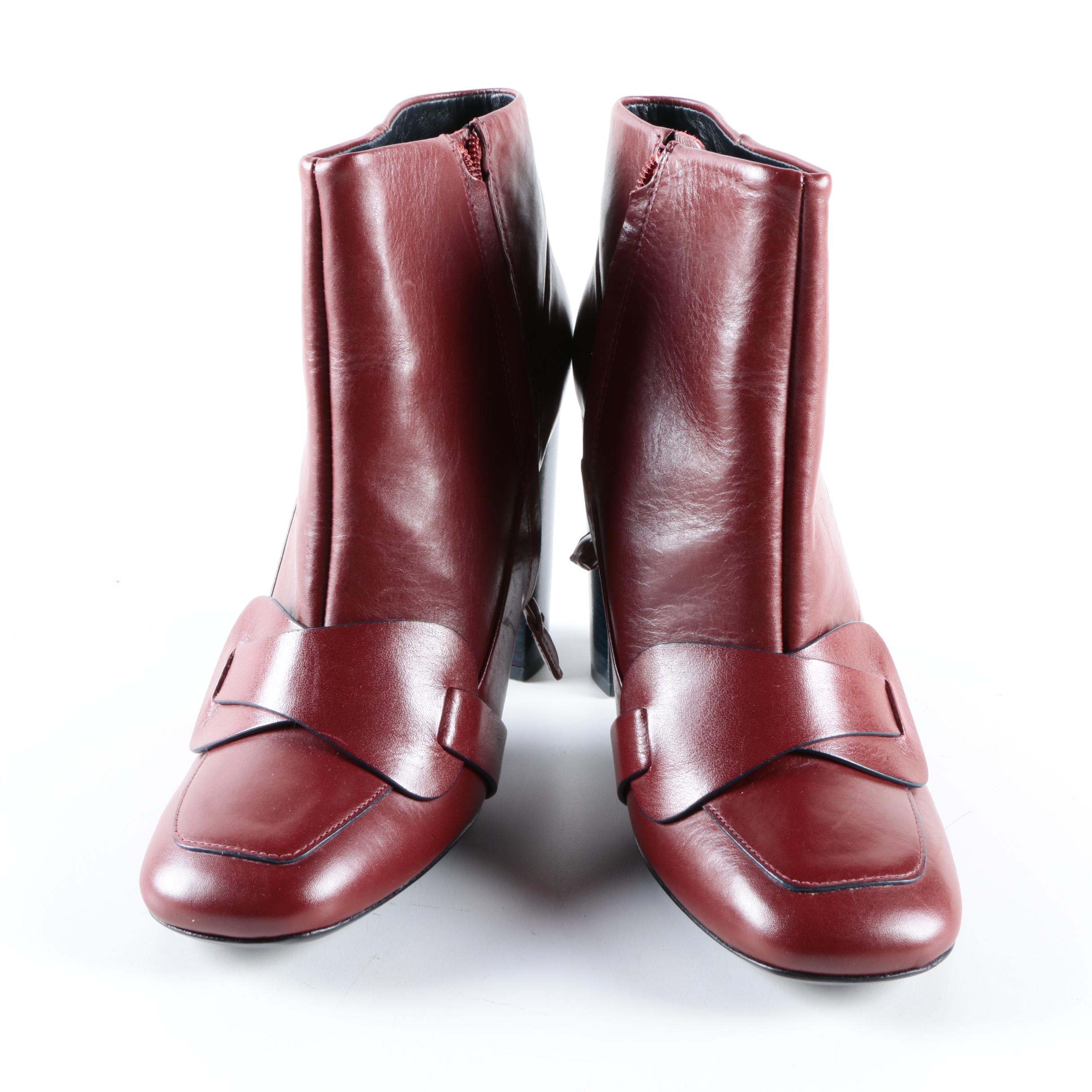 Tory Burch Leather Ankle Boots