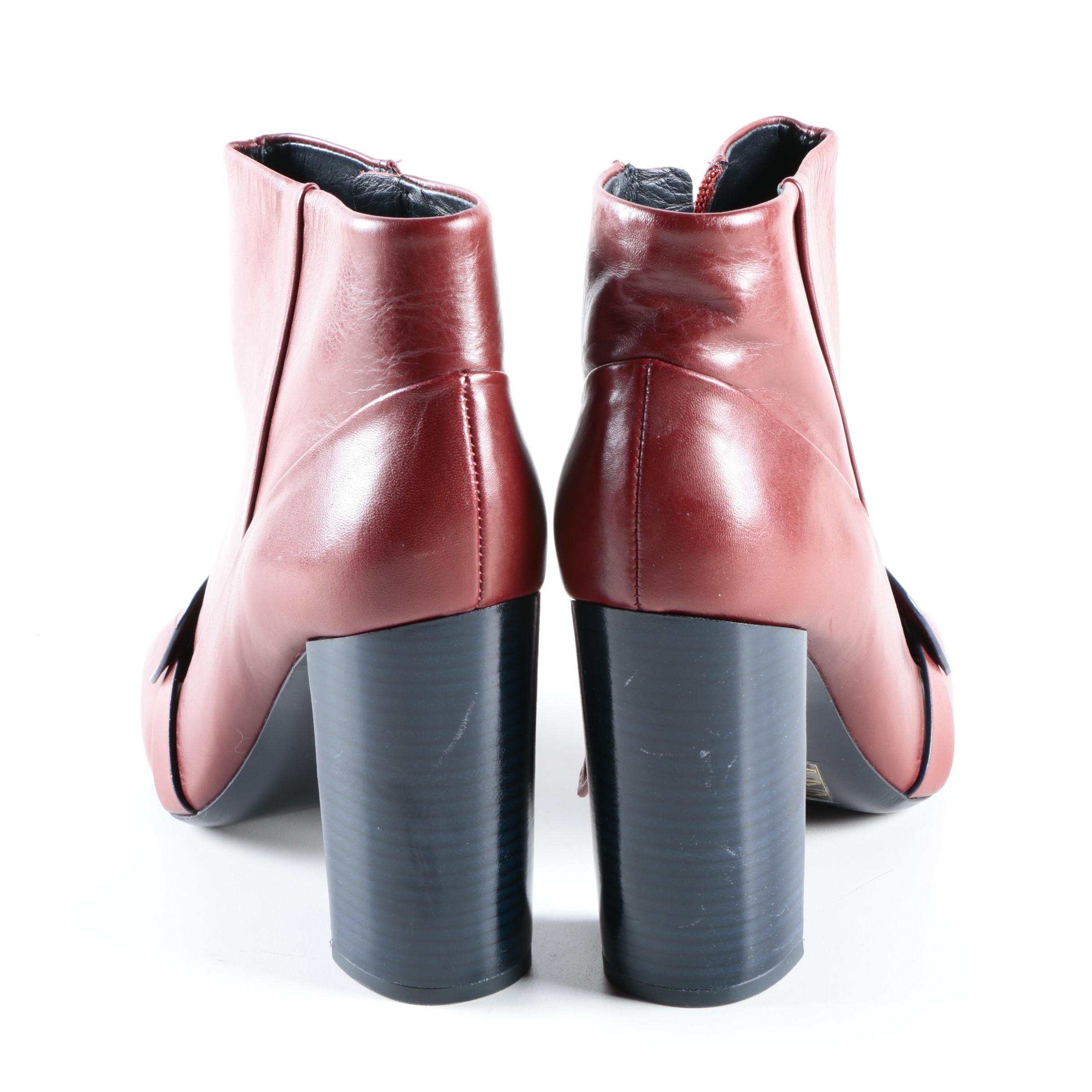 Tory Burch Leather Ankle Boots