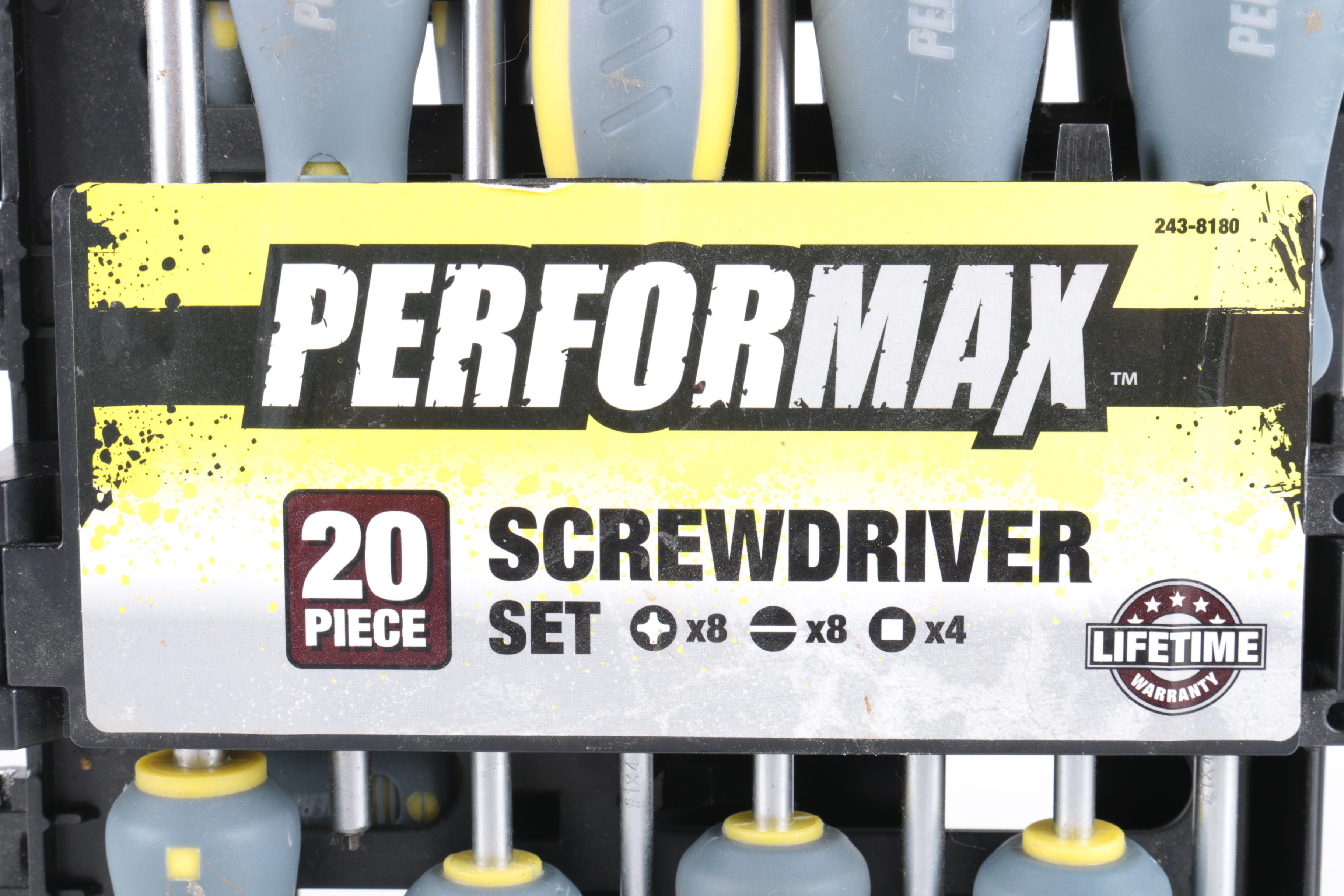 Performax Screwdriver Set and Wrench Set
