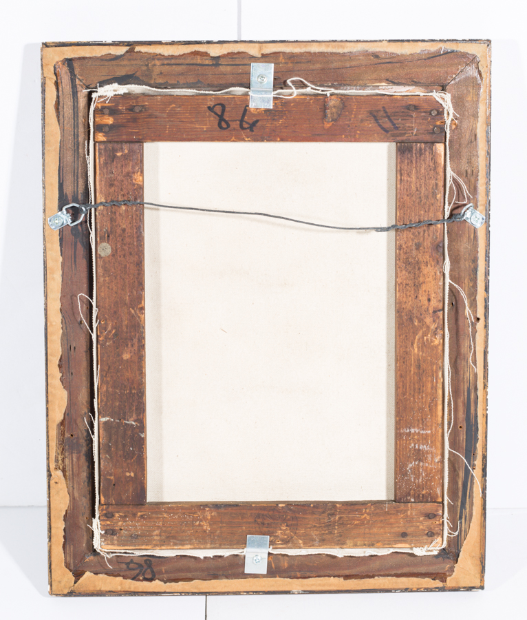 Oil Painting on Canvas of a Young Woman with a Lamb