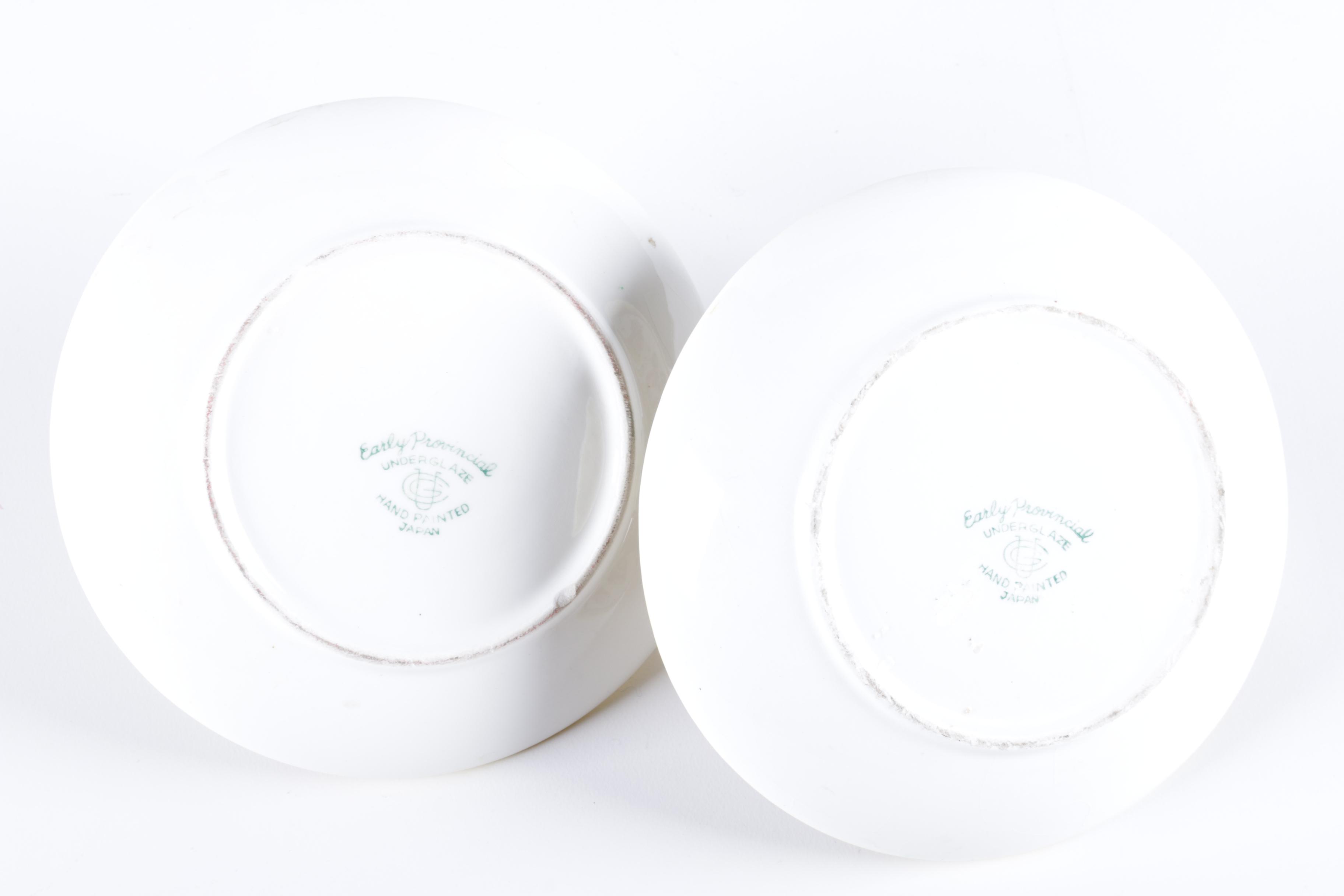 Pair of Vintage Ucacgo PY "Early Provincial" Handled Candle Holders