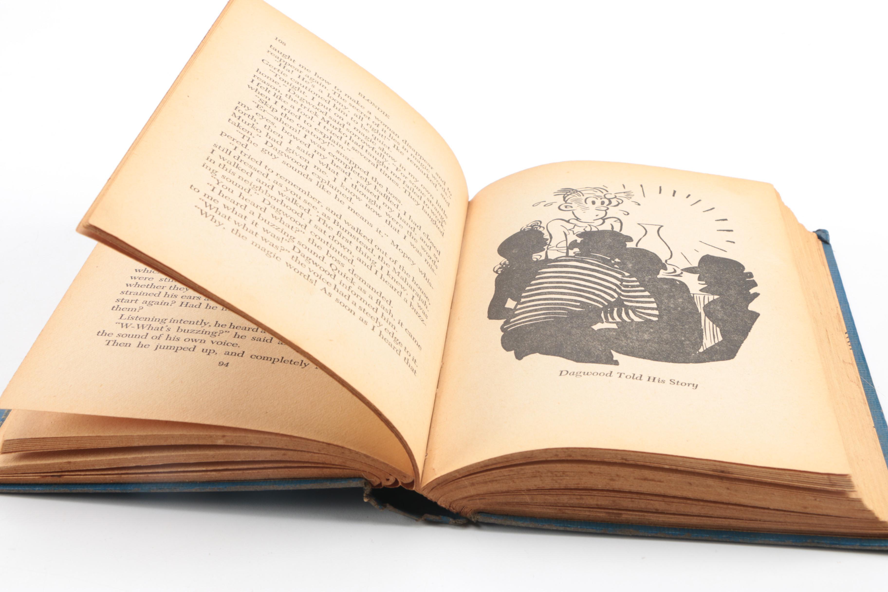 Vintage "The Shadow Passes" and Newspaper Comic Story Books