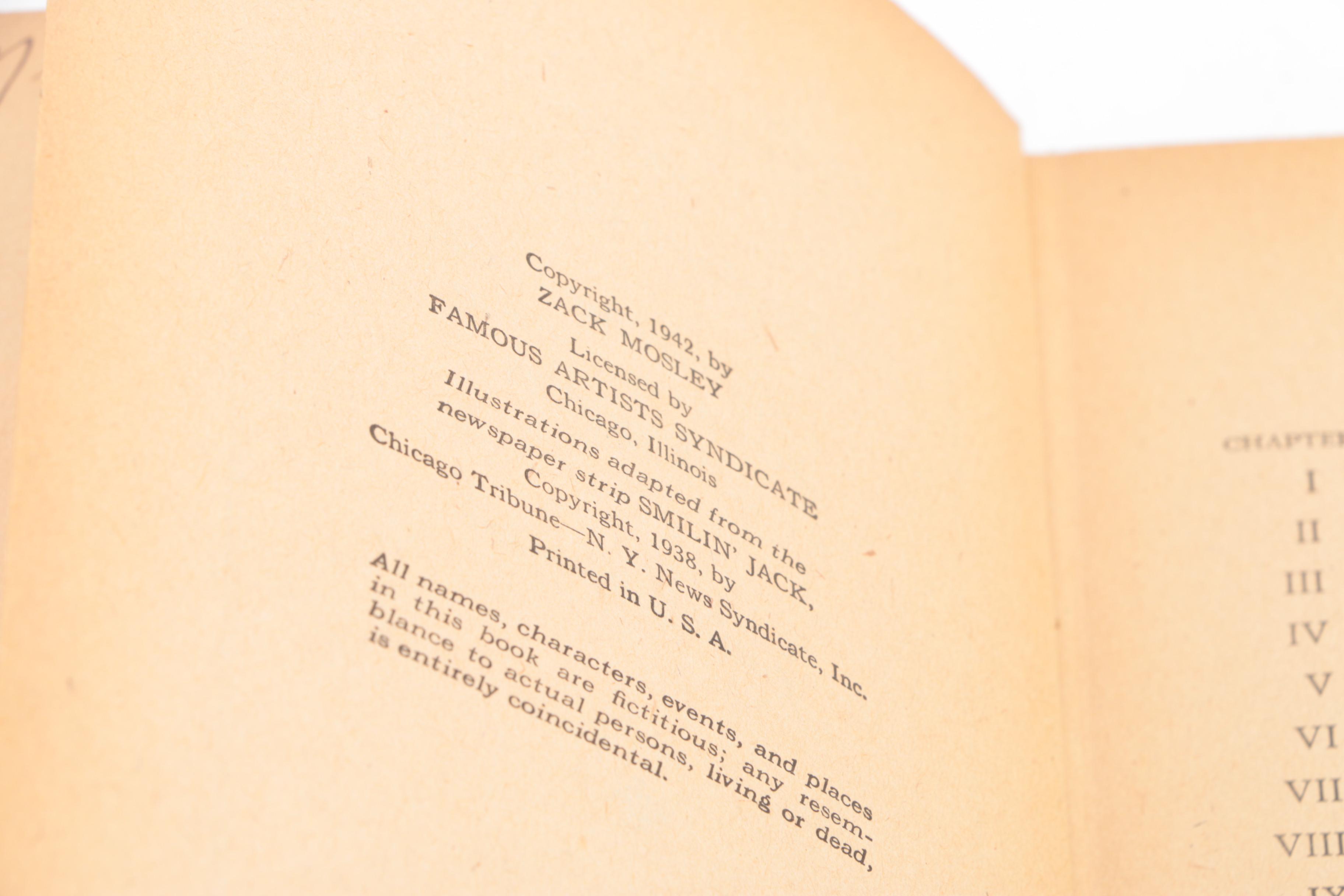 Vintage "The Shadow Passes" and Newspaper Comic Story Books