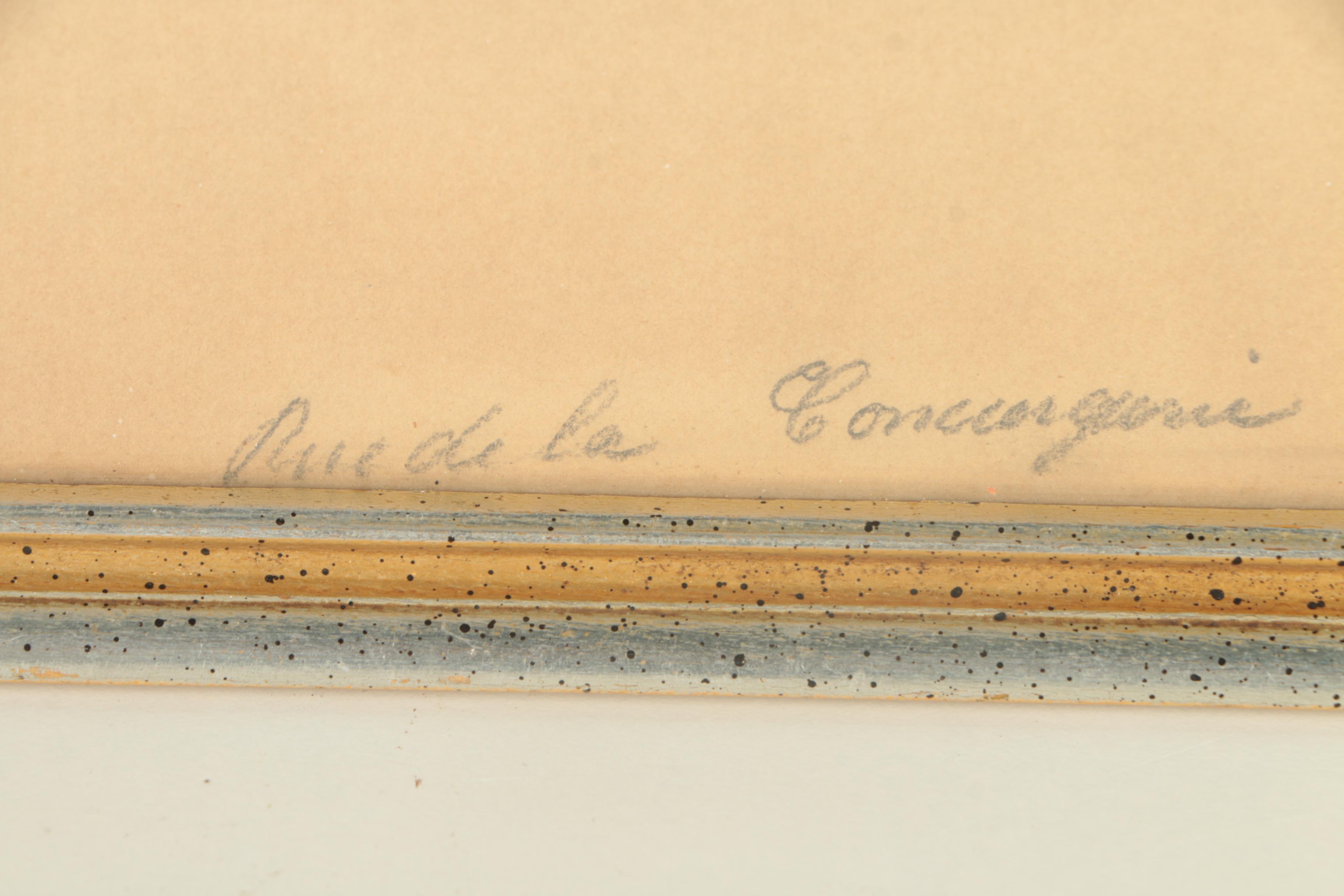 Vintage A la Poupee Etching of Paris Royal Palace