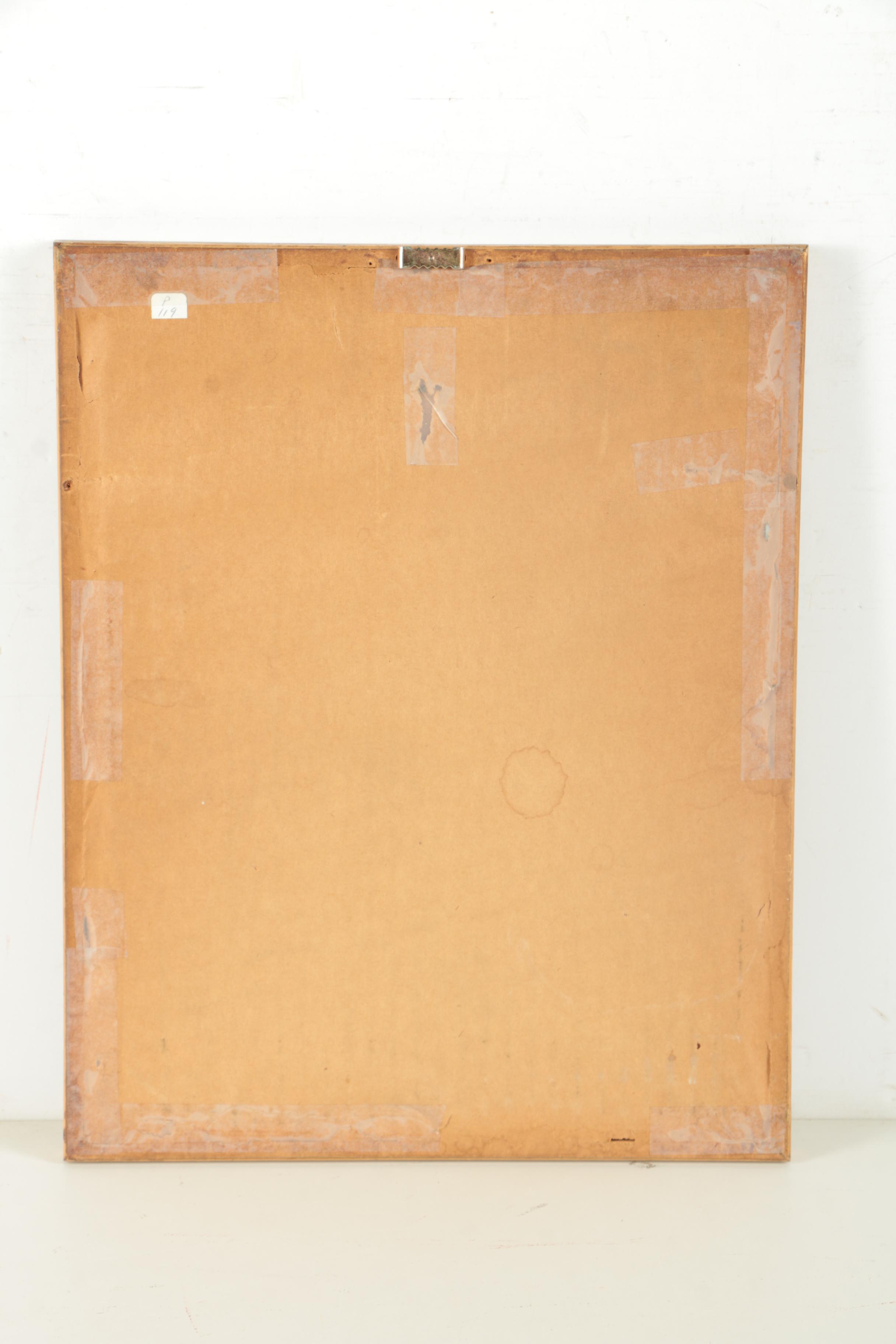 Vintage A la Poupee Etching of Paris Royal Palace