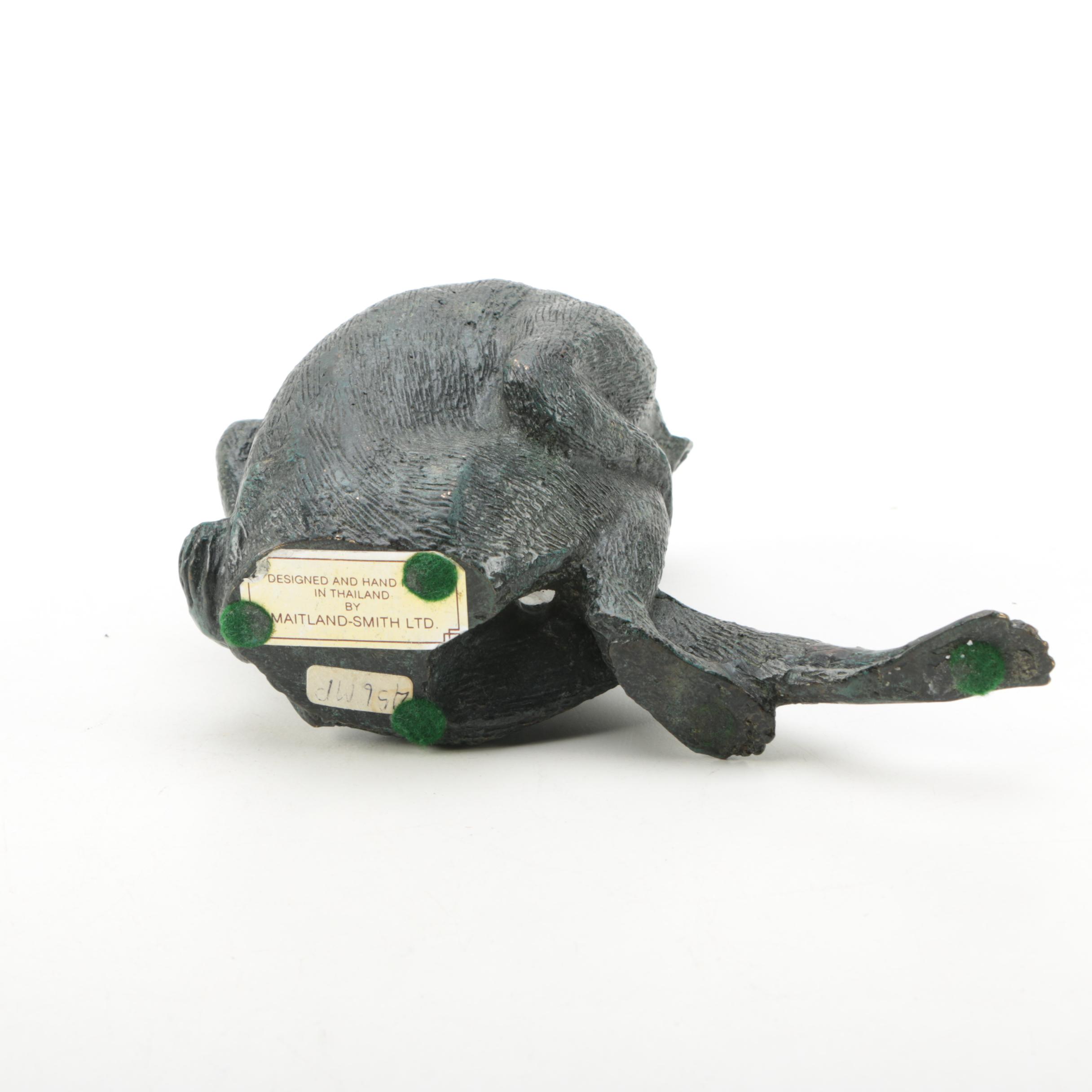 Maitland-Smith Monkey Candle Holders and Figurine