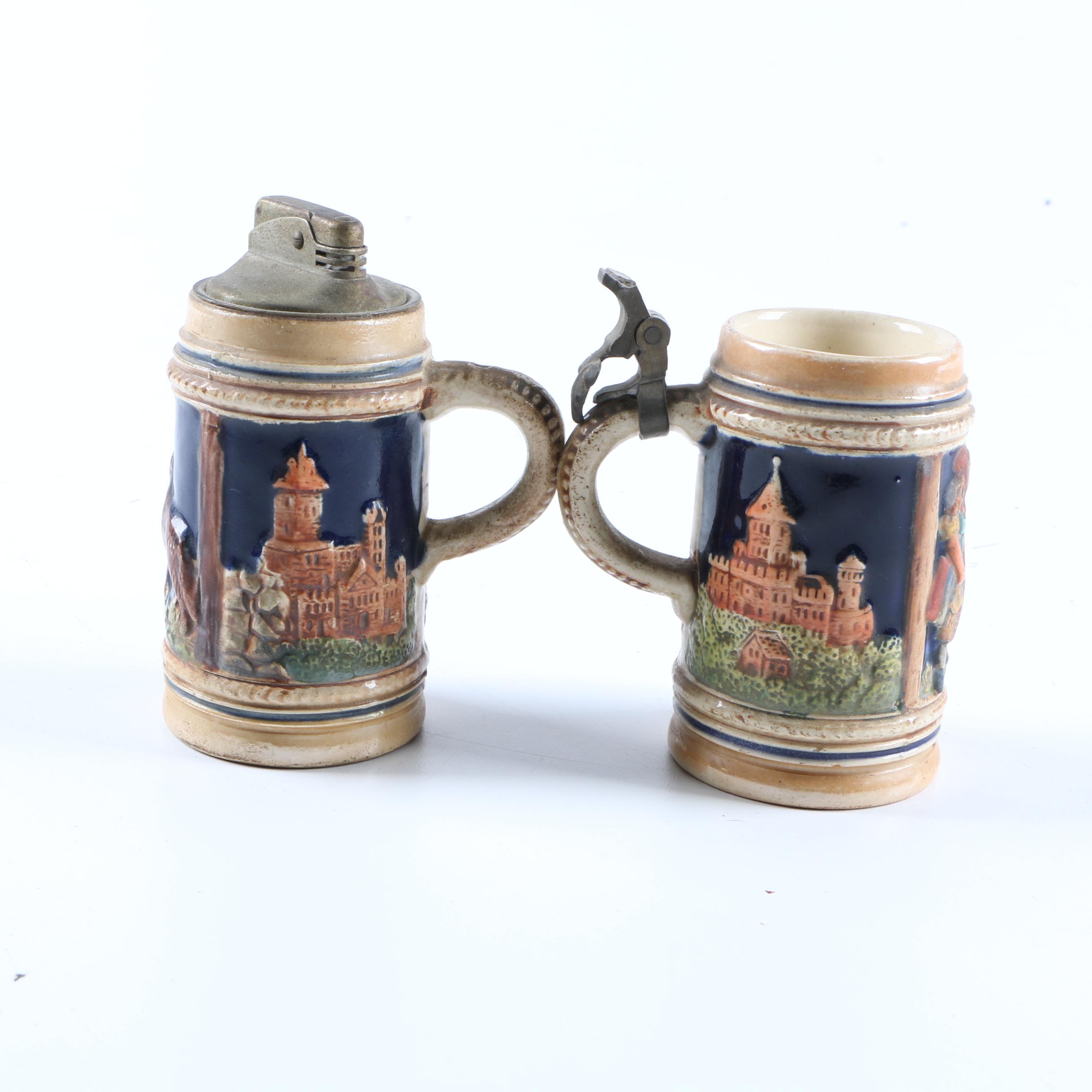 Miniature Beer Stein and Beer Stein Lighter