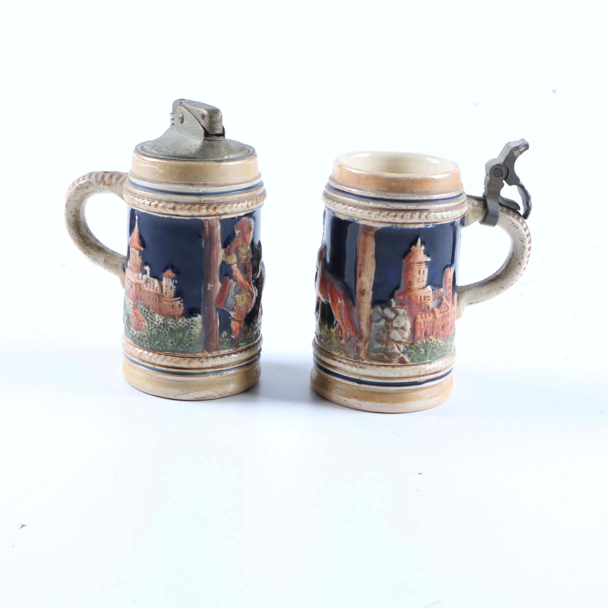 Miniature Beer Stein and Beer Stein Lighter
