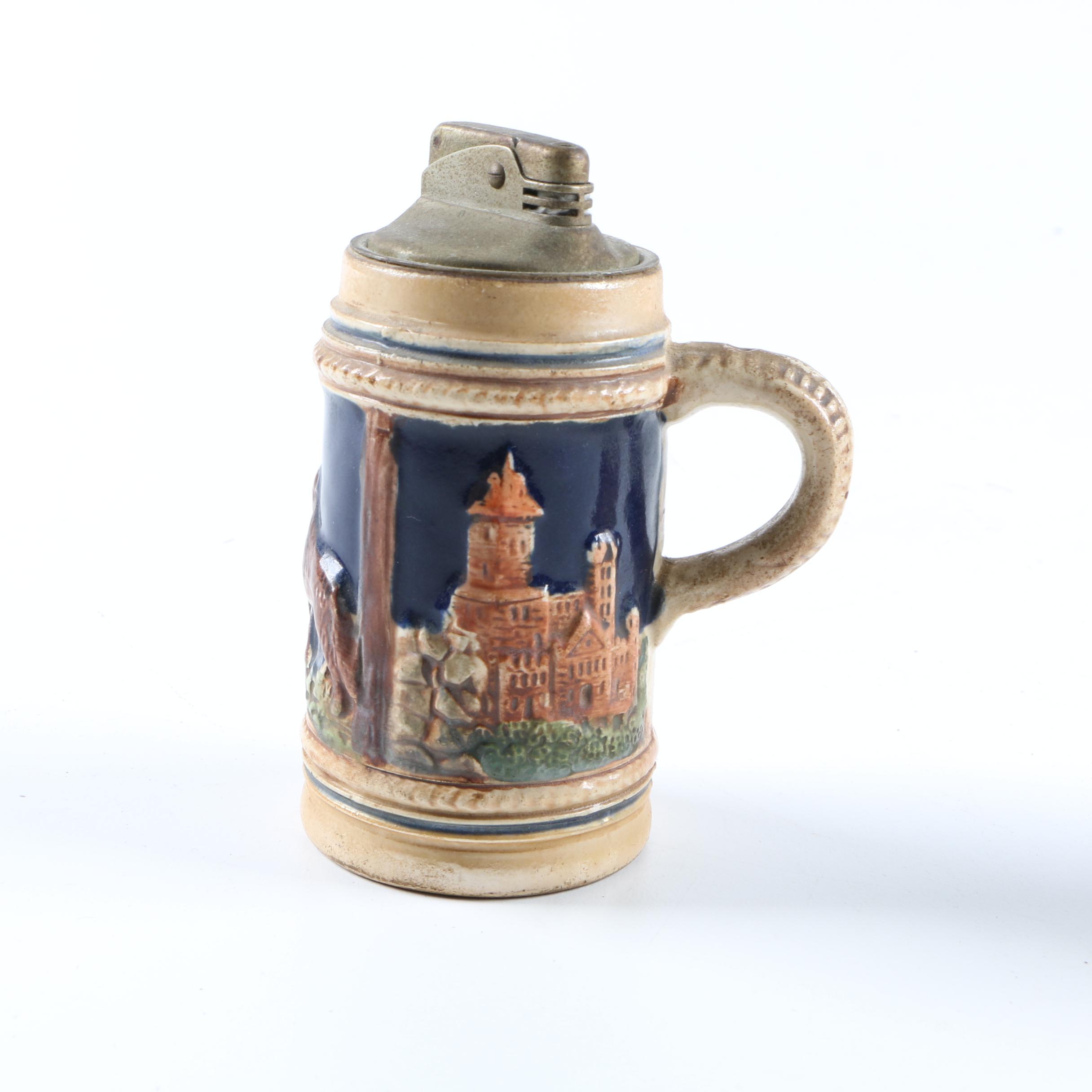Miniature Beer Stein and Beer Stein Lighter