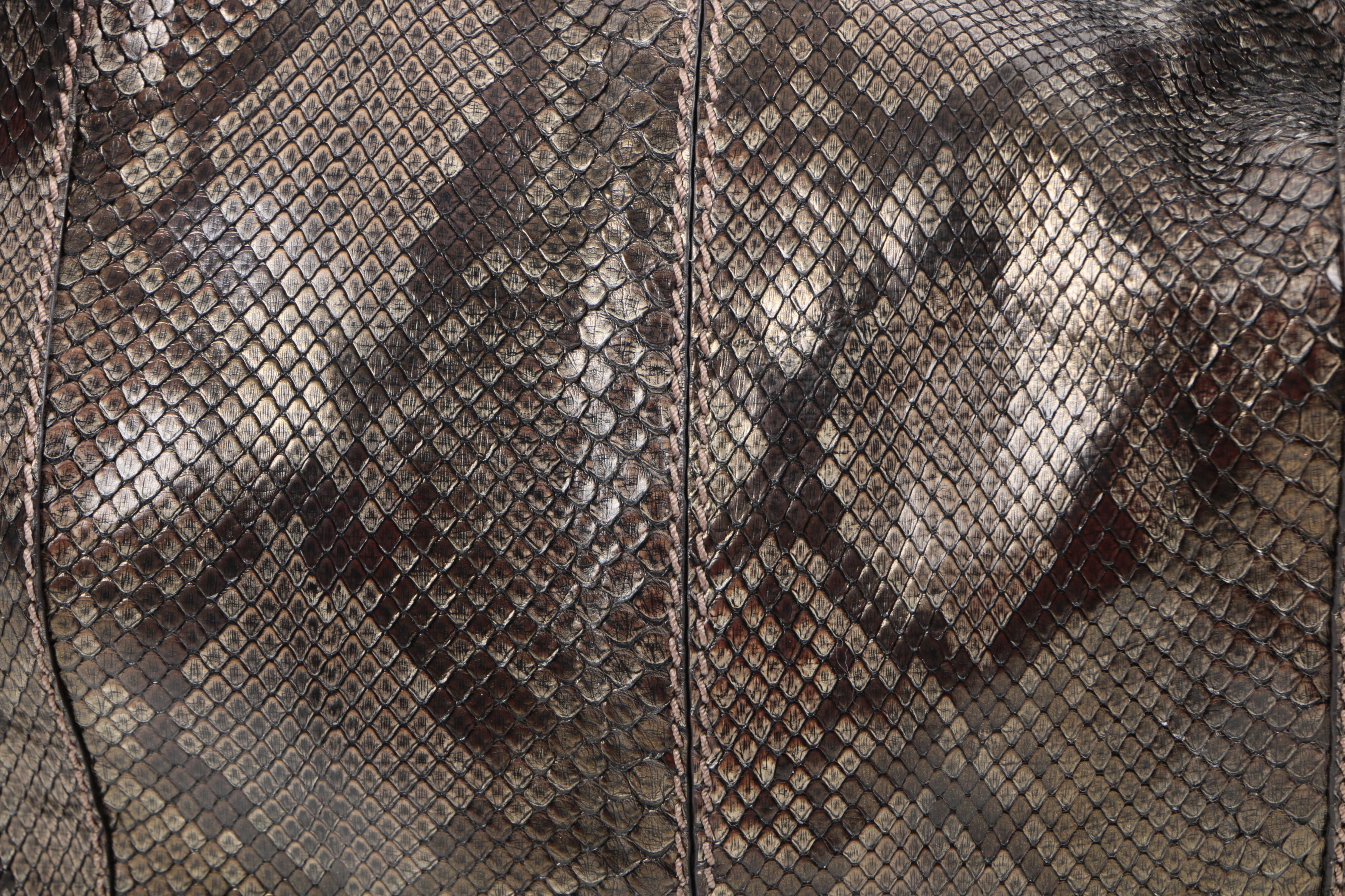 Jimmy Choo Python Skin Hobo Handbag