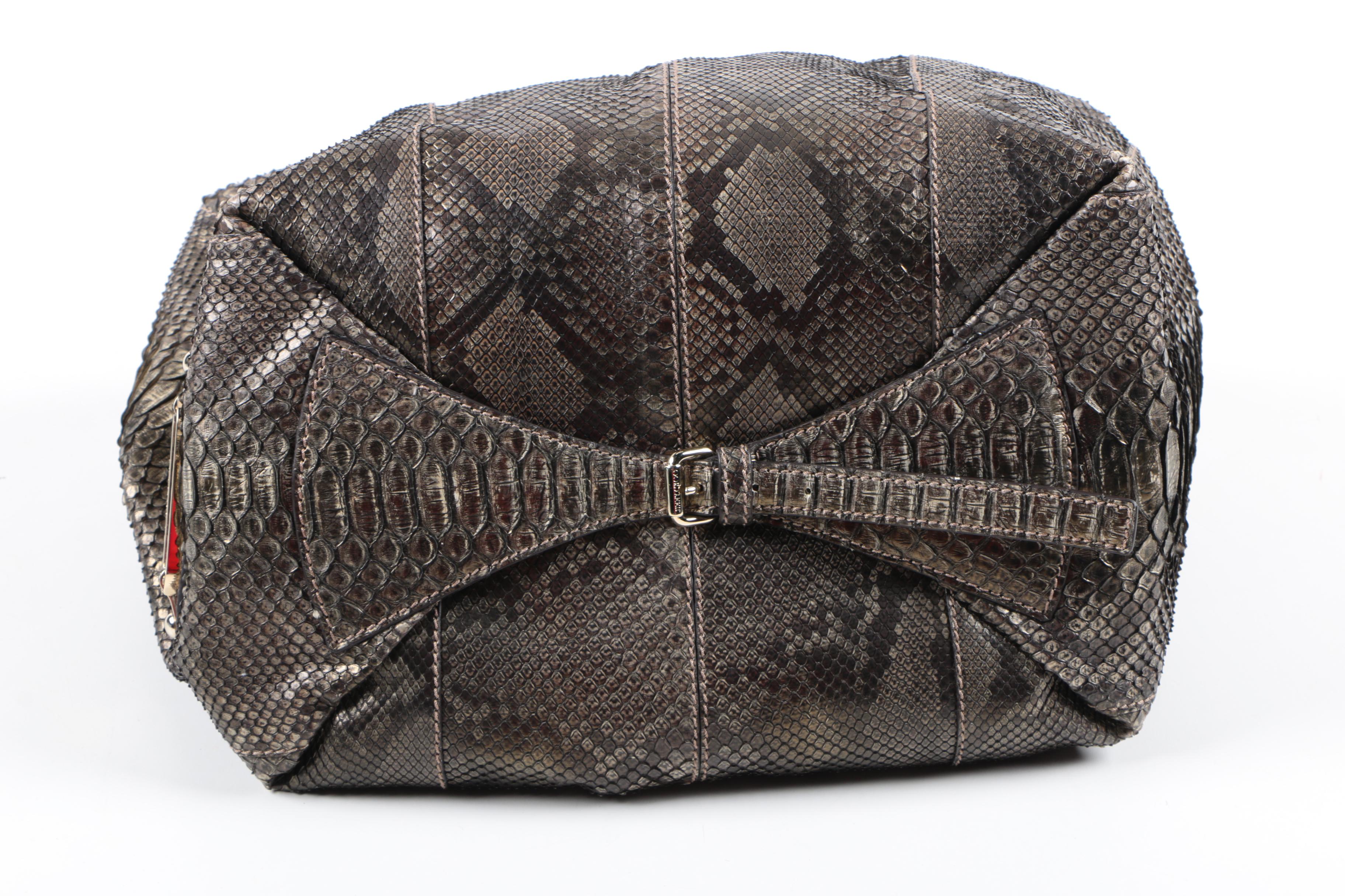 Jimmy Choo Python Skin Hobo Handbag