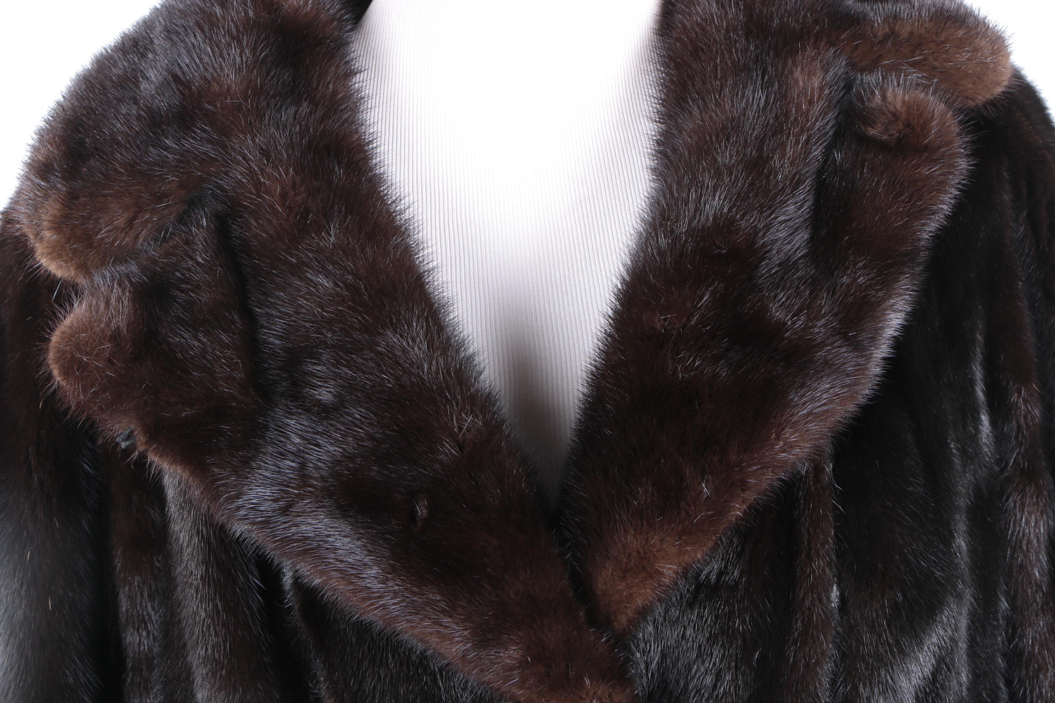 Milton Kastil Leather and Mink Coat