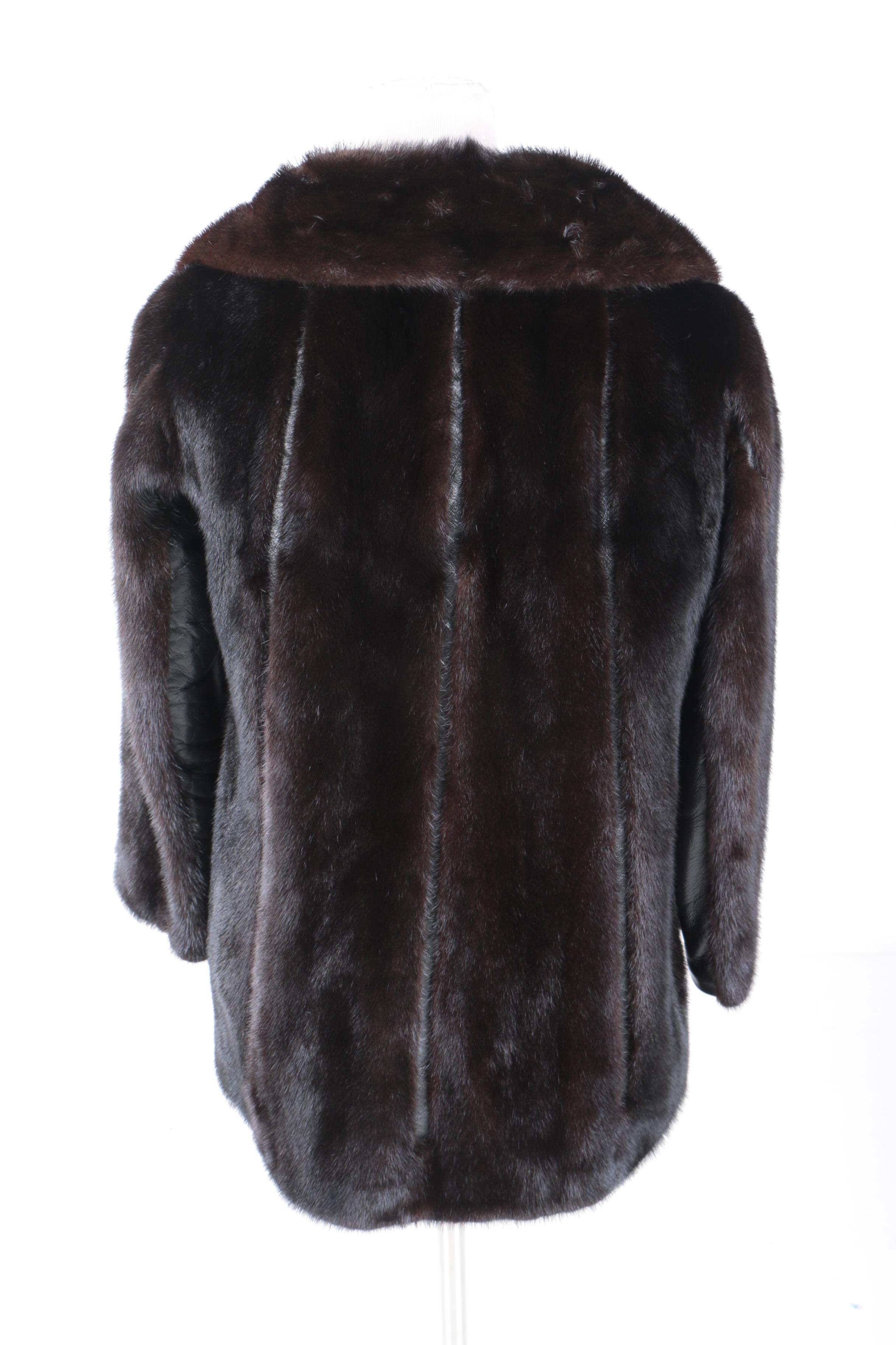 Milton Kastil Leather and Mink Coat
