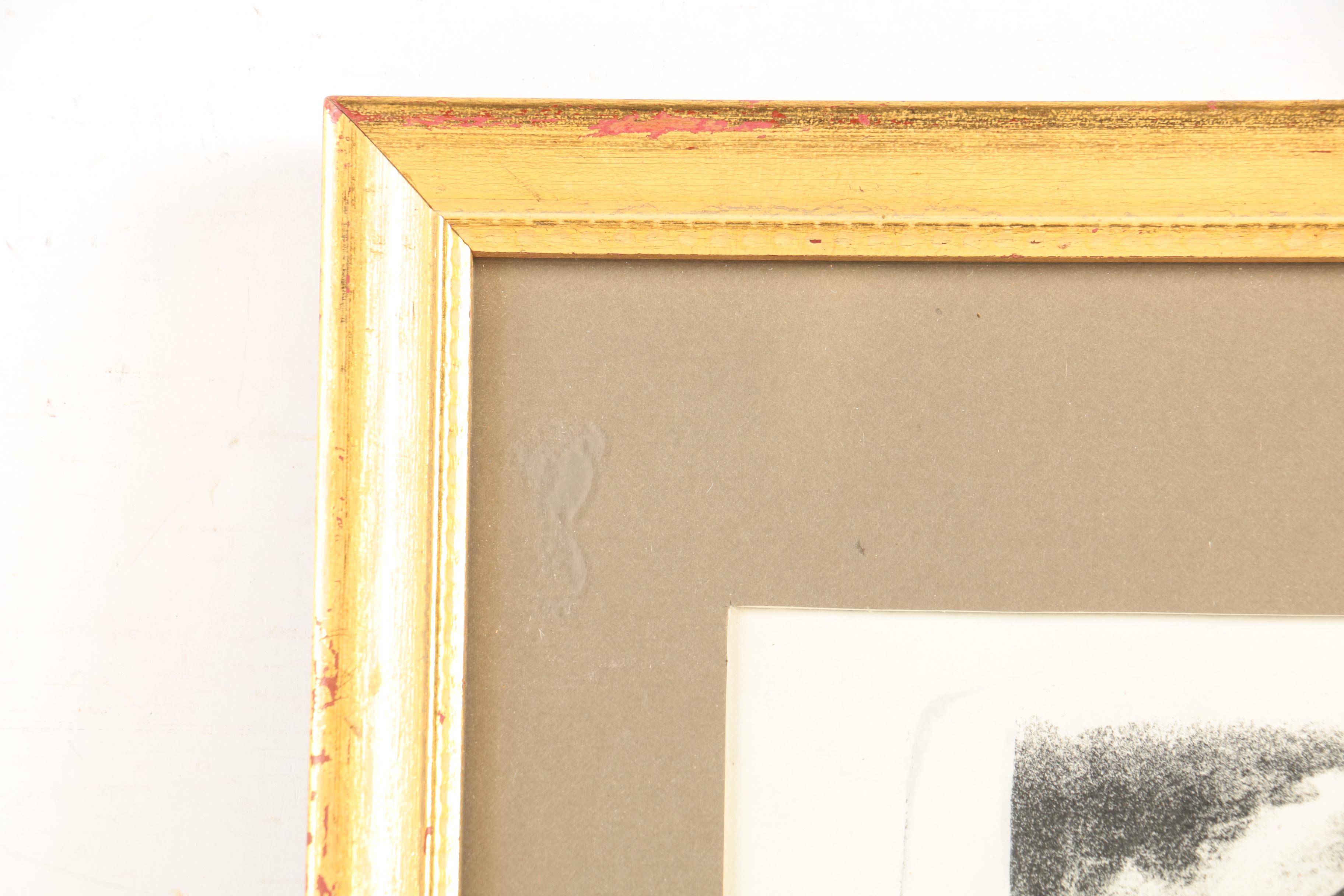 Etching on Paper of Expressionist Inspired Portrait "Louise"