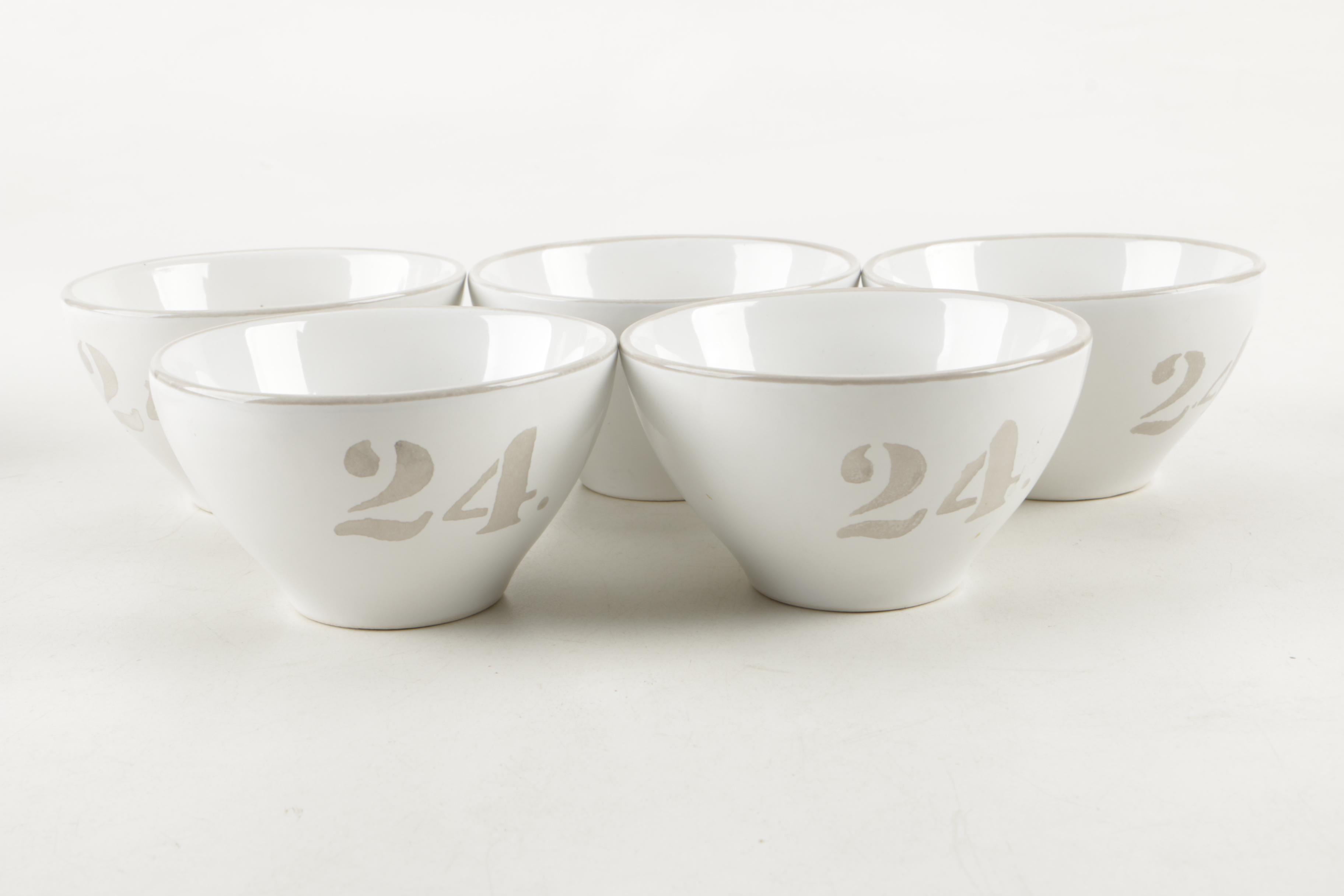 Contemporary All White Tea and Coffee Services