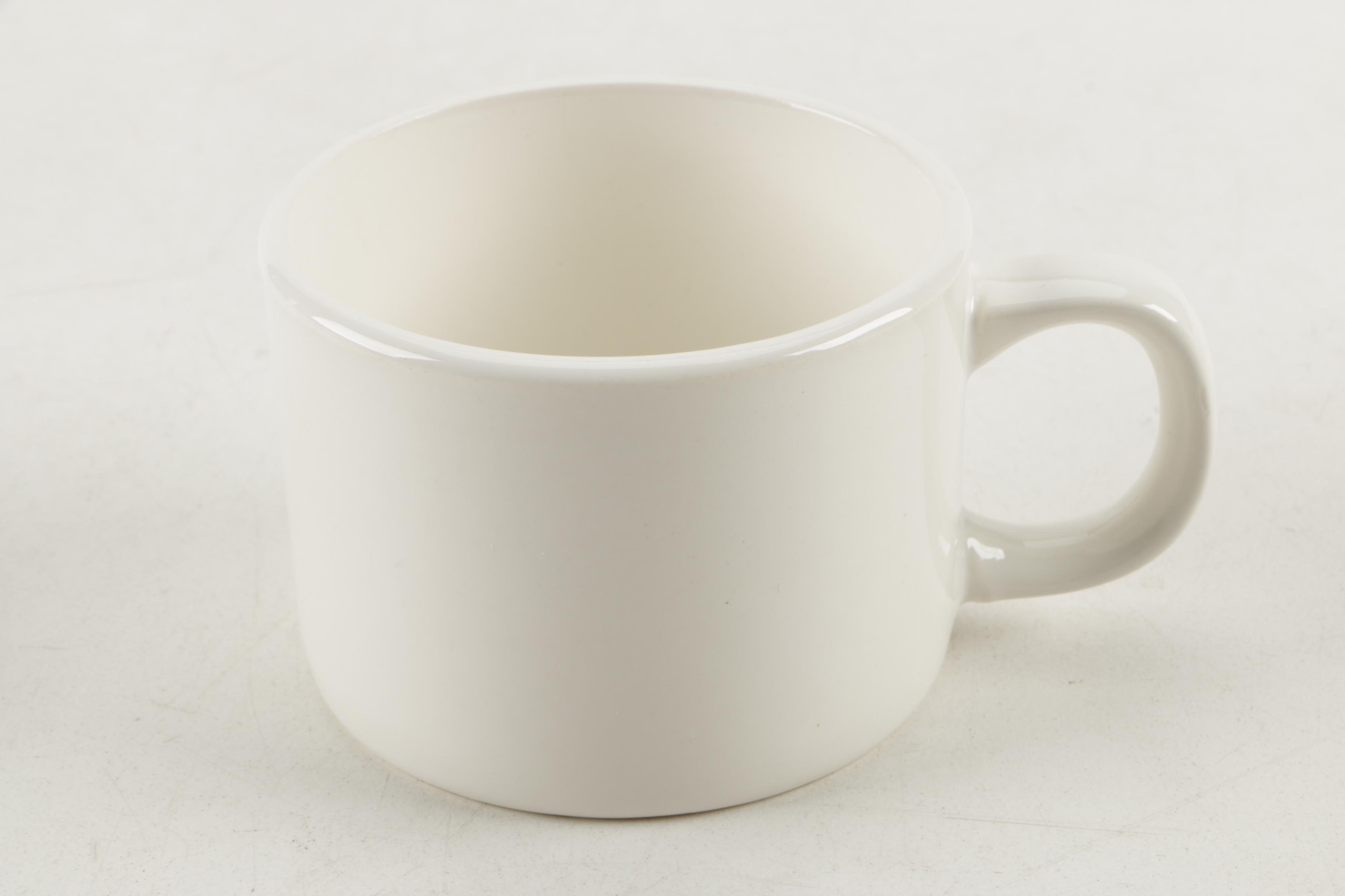 Contemporary All White Tea and Coffee Services