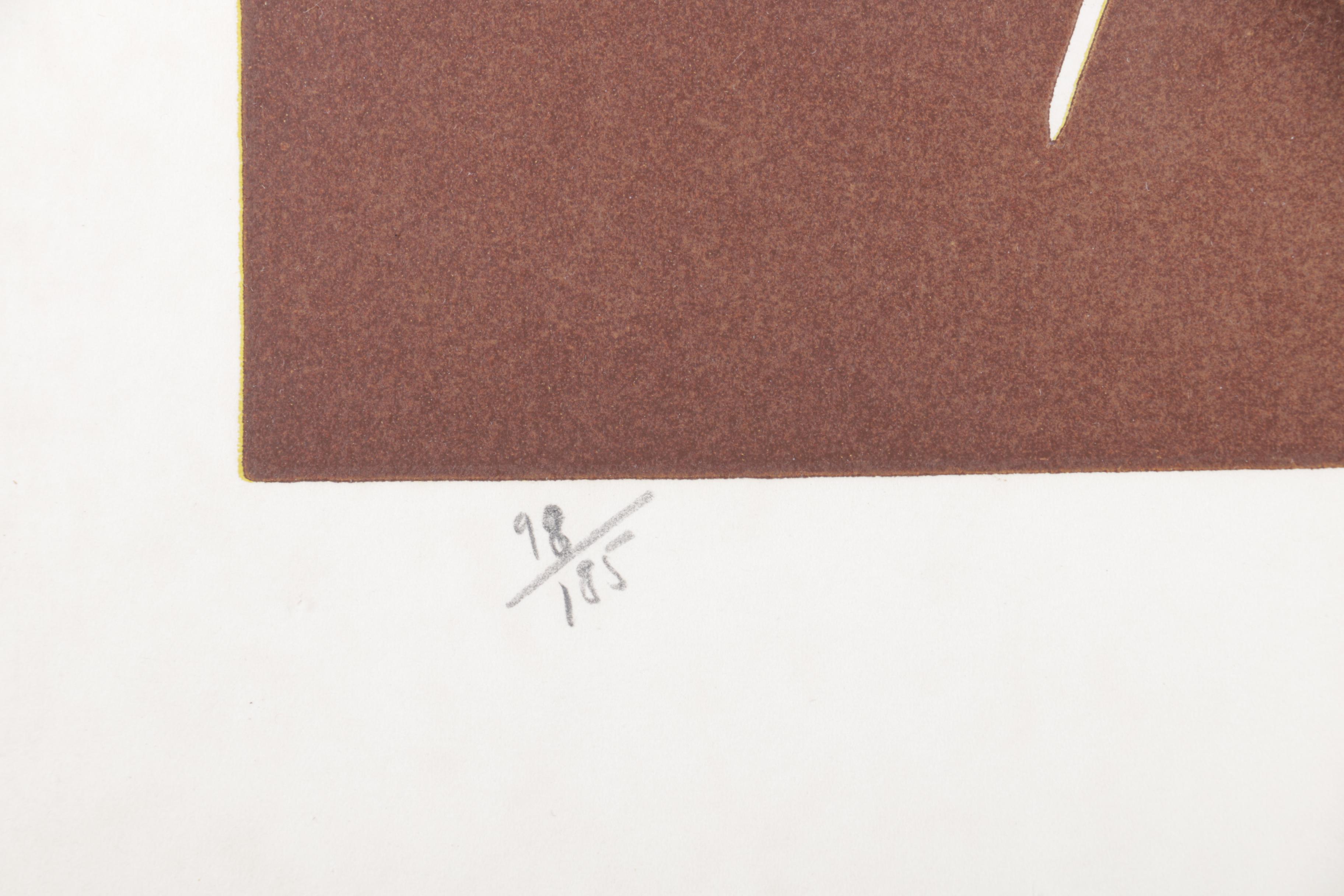 Picasso Limited Edition Linoleum Cut Exhibition Poster "Vallauris"