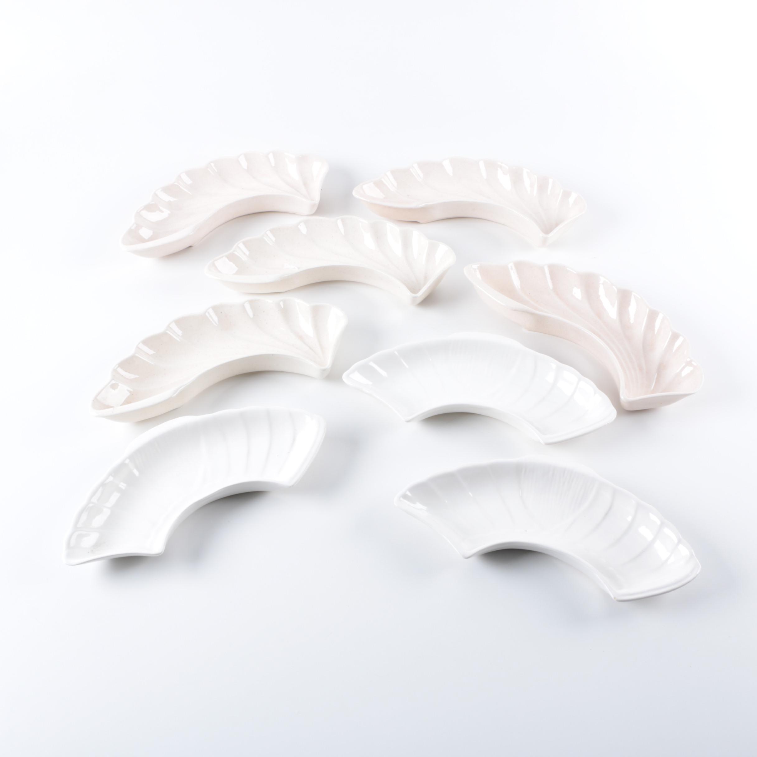 Lane & Co. Pottery Cresent Shaped Plates