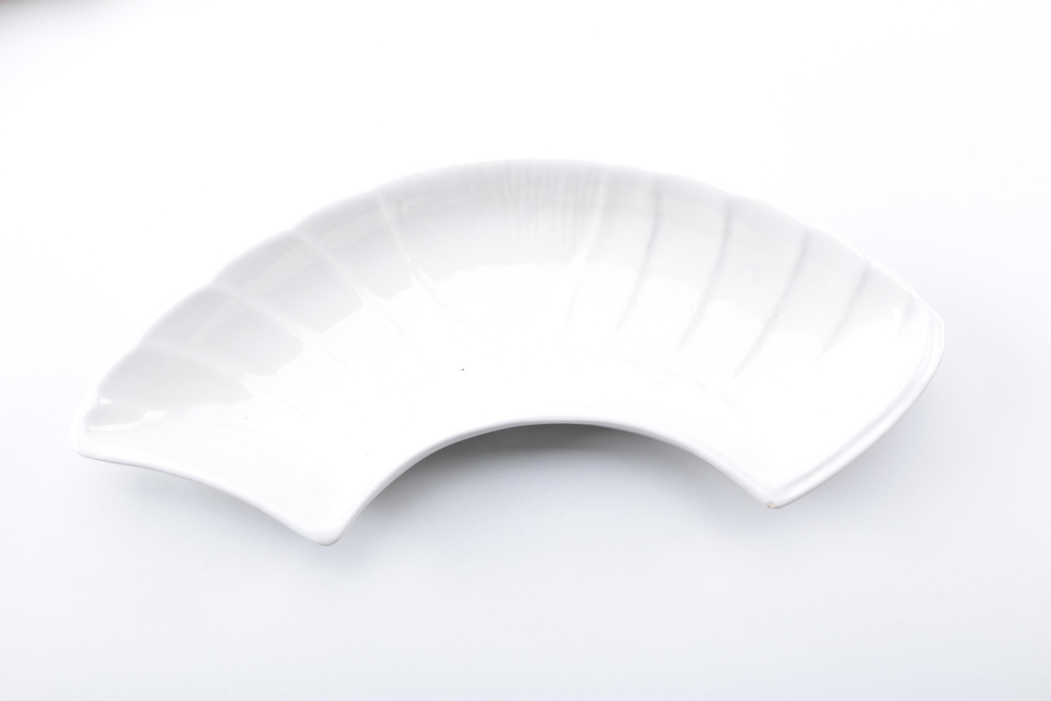 Lane & Co. Pottery Cresent Shaped Plates