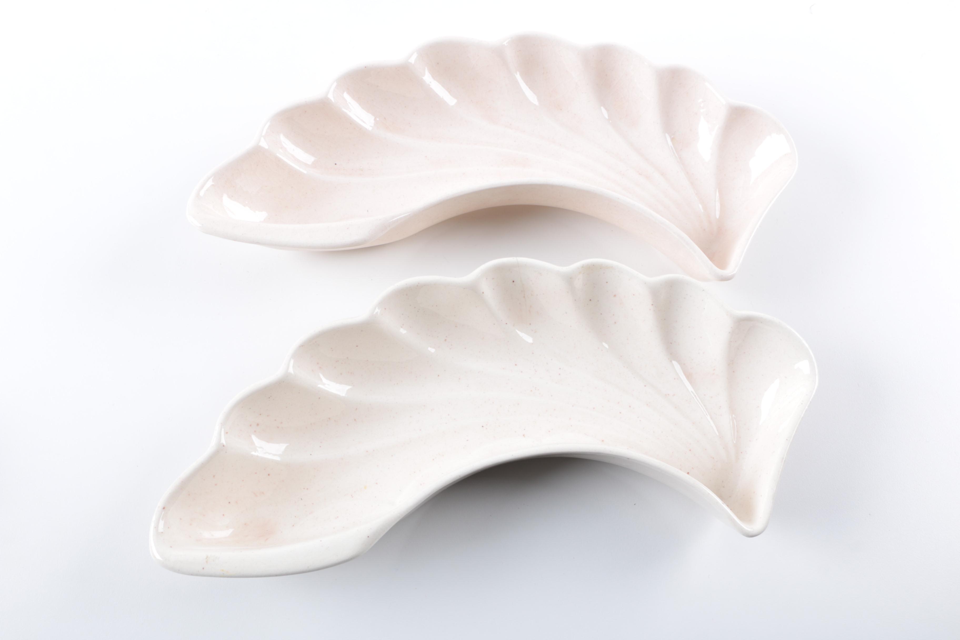 Lane & Co. Pottery Cresent Shaped Plates