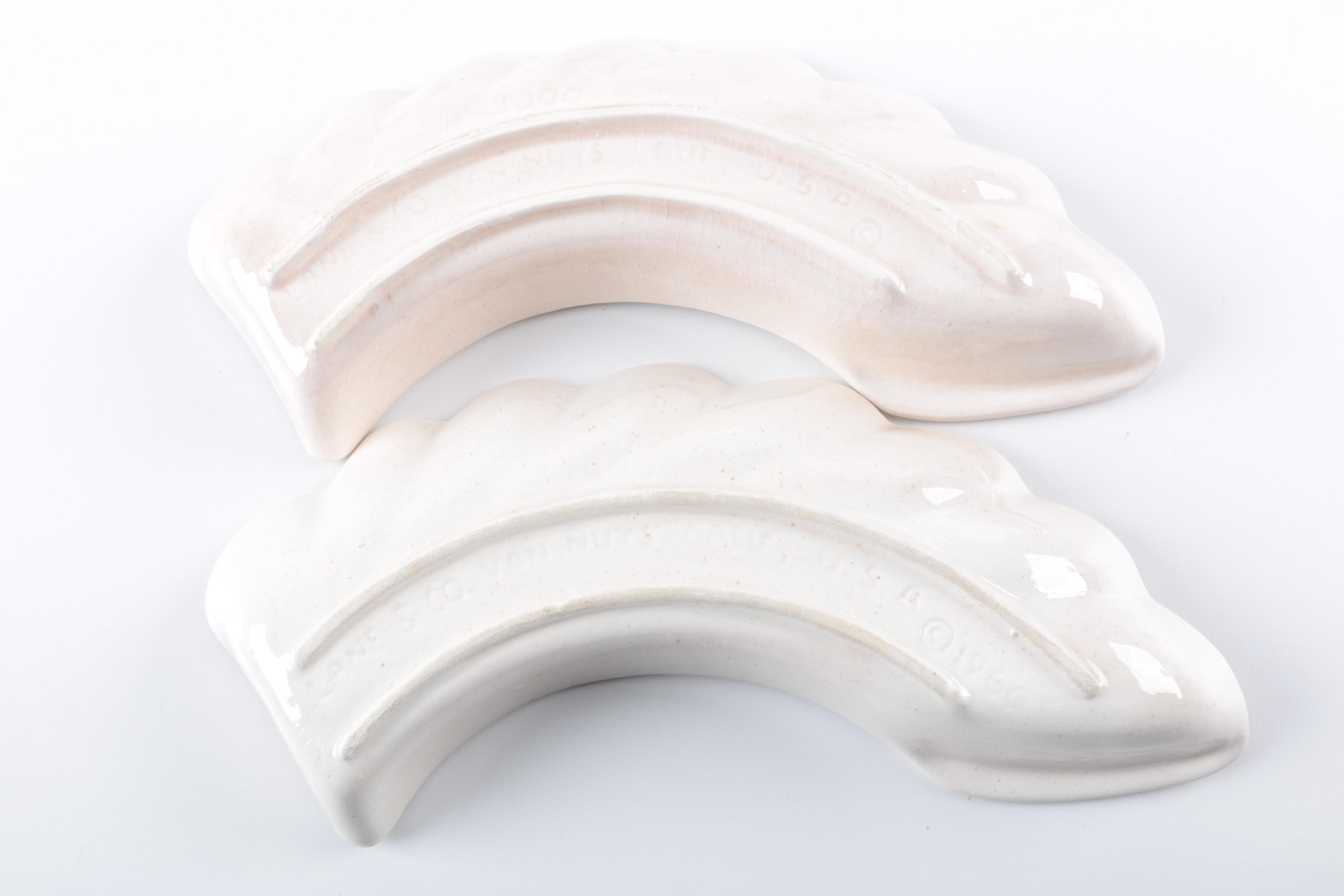 Lane & Co. Pottery Cresent Shaped Plates