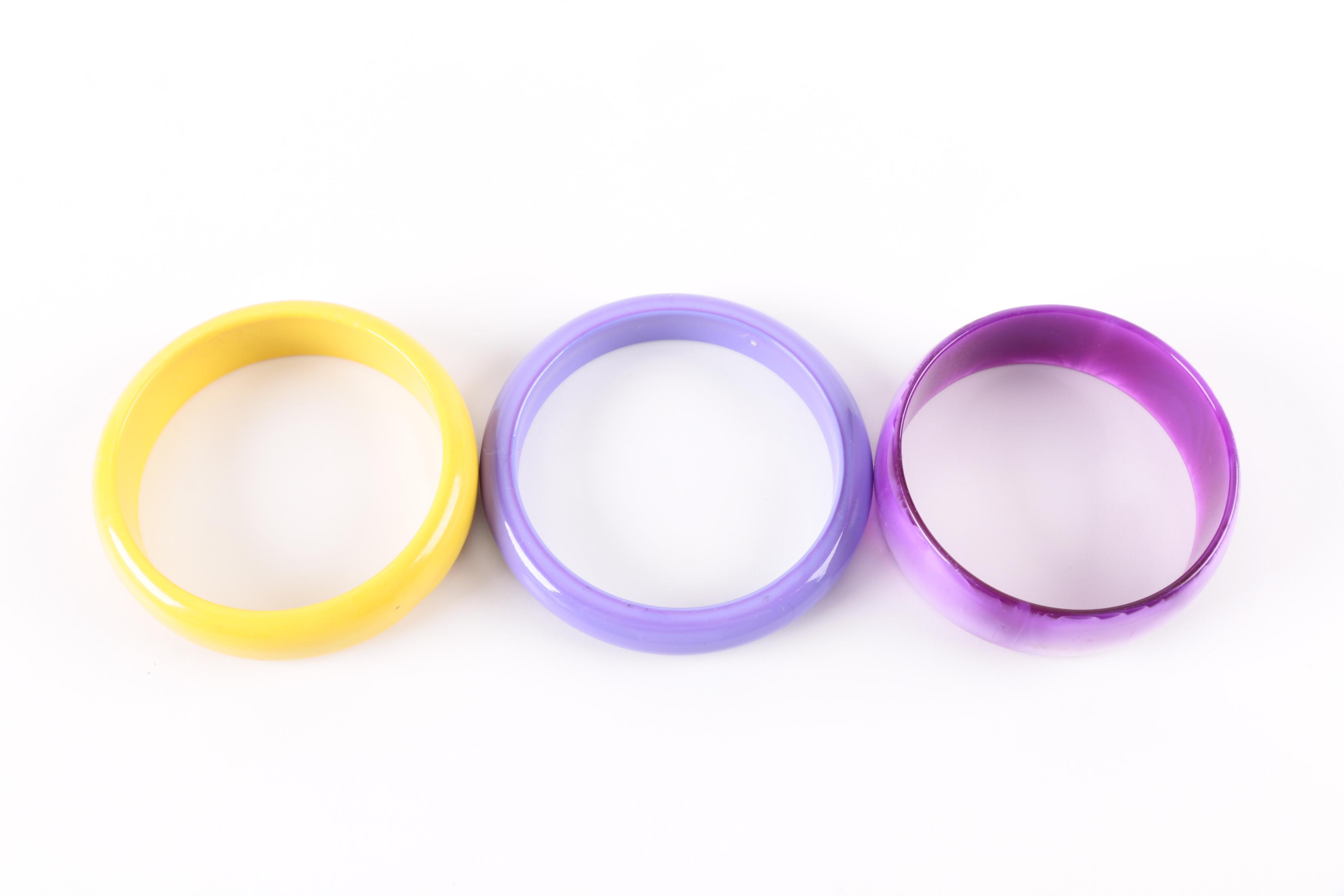 Colorful Vintage Bangle Bracelets