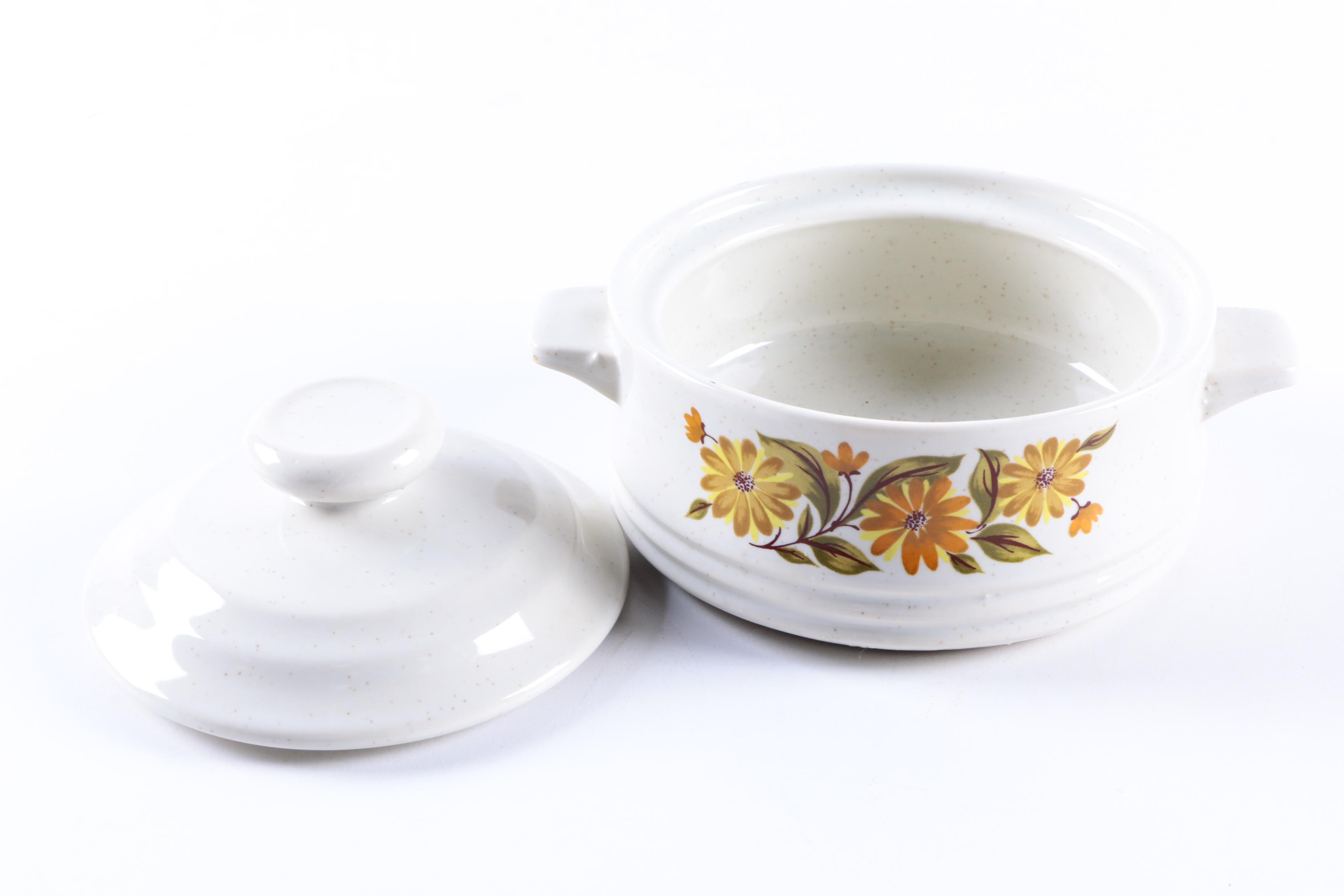 Vintage Covered Dishes Including Stoneware