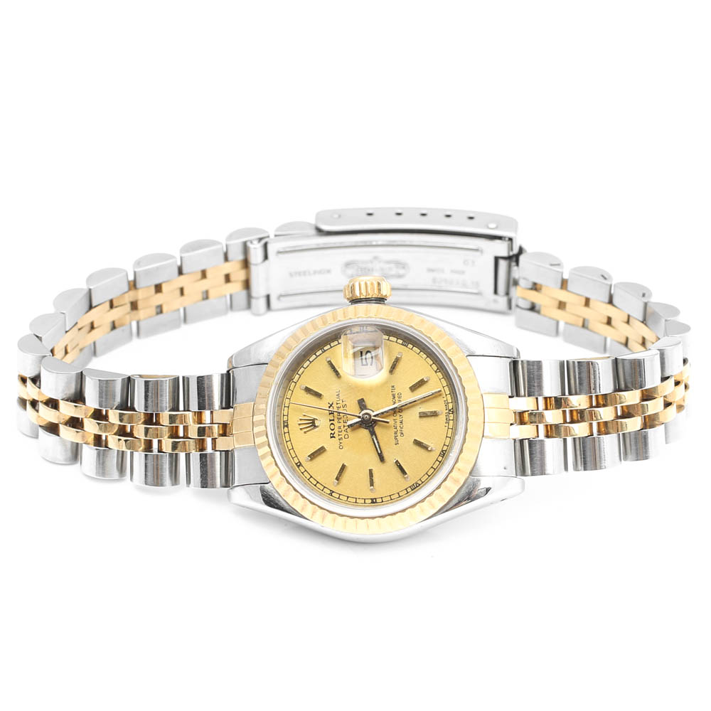 Rolex Oyster Perpetual Datejust 18K Yellow Gold and Stainless Steel Watch